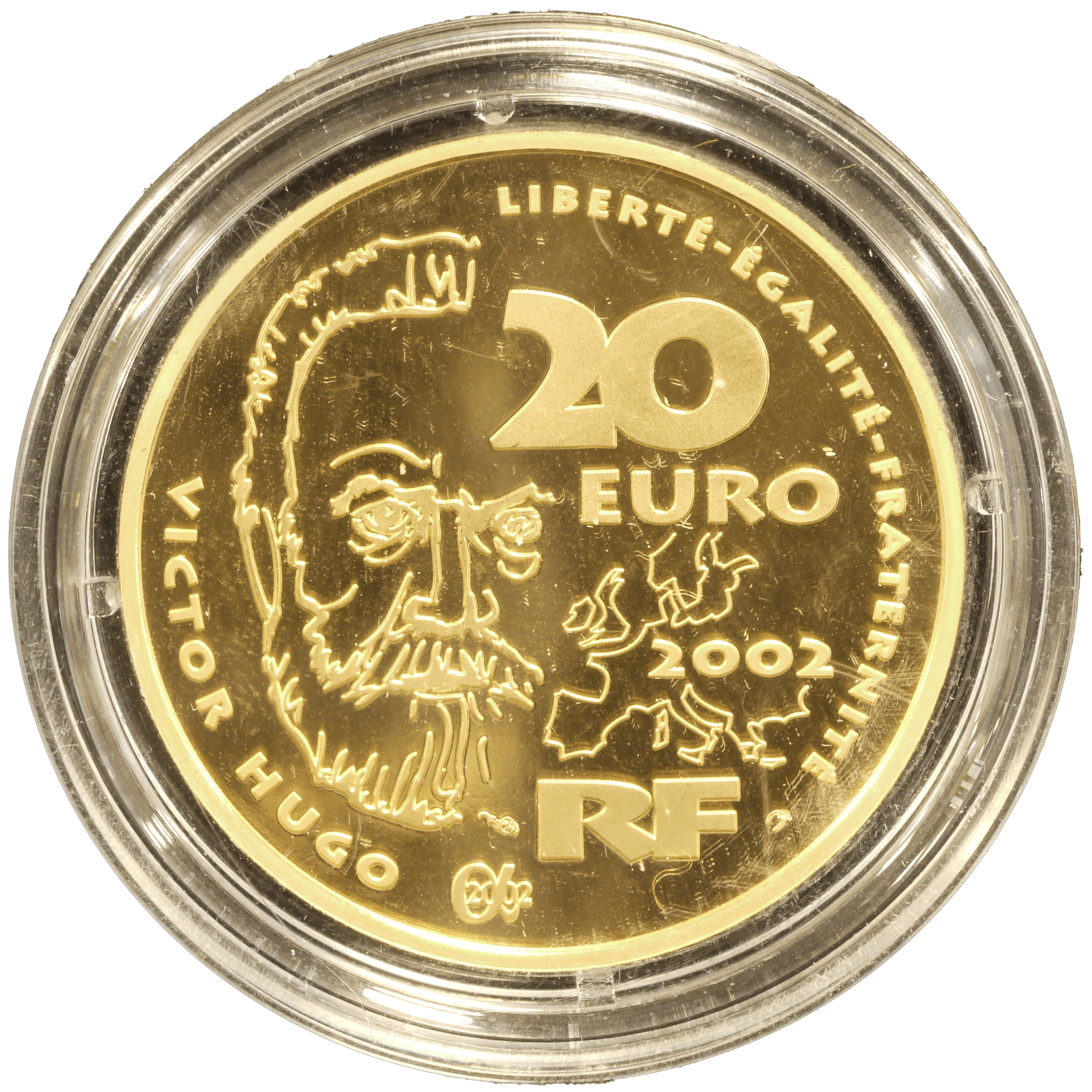 フランス 20ユーロ金貨 2002年 レ・ミゼラブル 少年ガヴローシュ - NJ BUYER'S MARKETPLACE