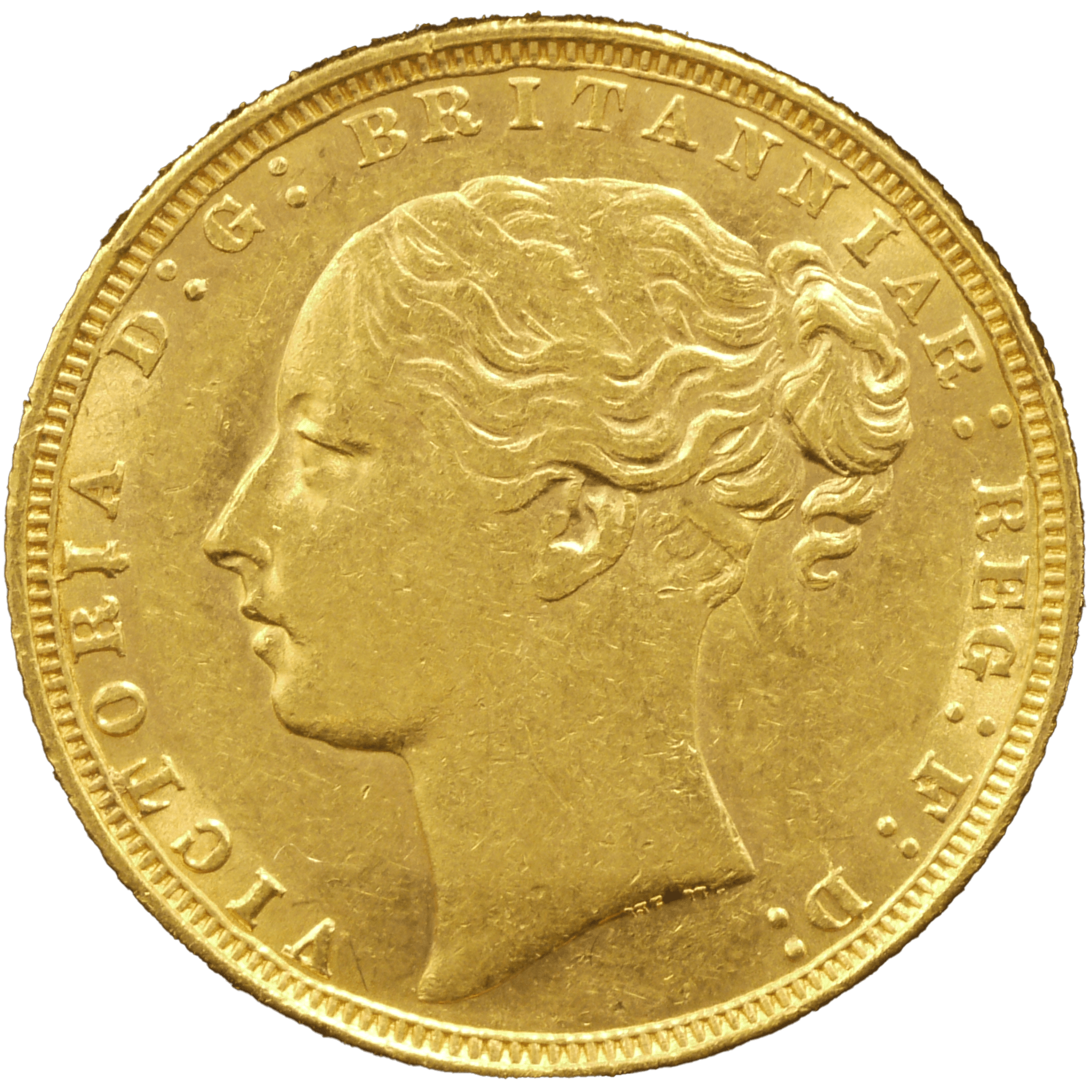 イギリス ソヴリン金貨 1871年 ヴィクトリア女王 ヤングヘッド - NJ BUYER'S MARKETPLACE