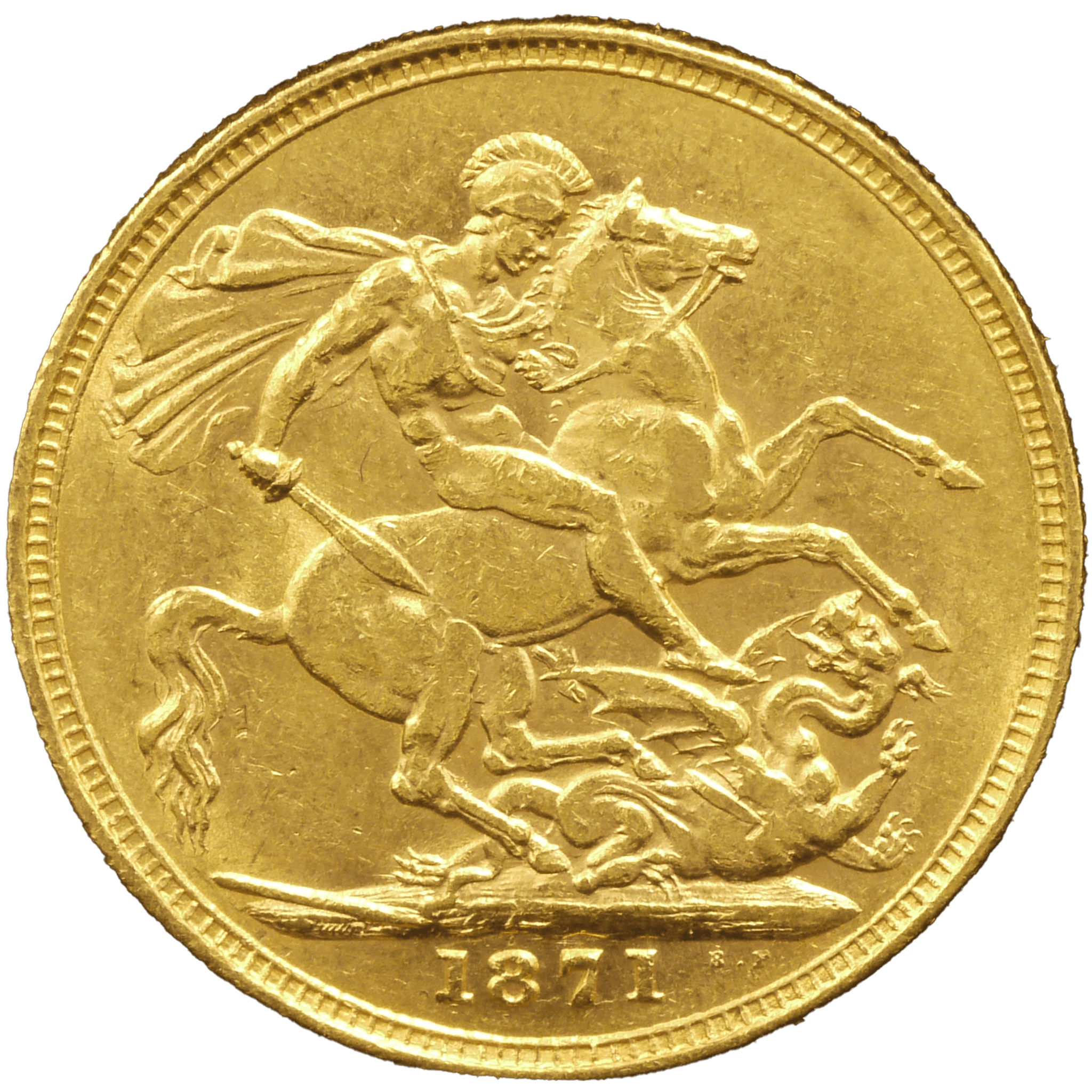 イギリス ソヴリン金貨 1871年 ヴィクトリア女王 ヤングヘッド - NJ BUYER'S MARKETPLACE