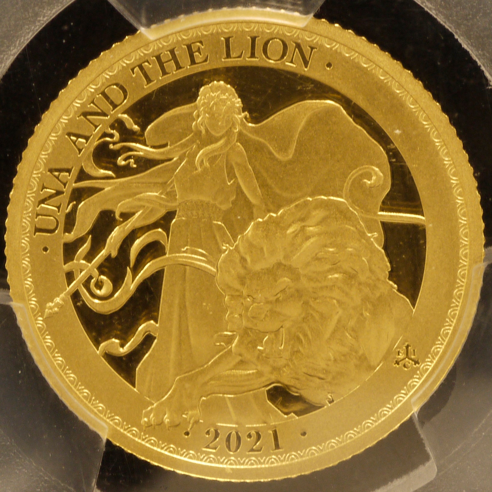 セントヘレナ島 2ポンド金貨 2021年 ウナとライオン PCGS PR69DCAM 最高鑑定品 - NJ BUYER'S MARKETPLACE