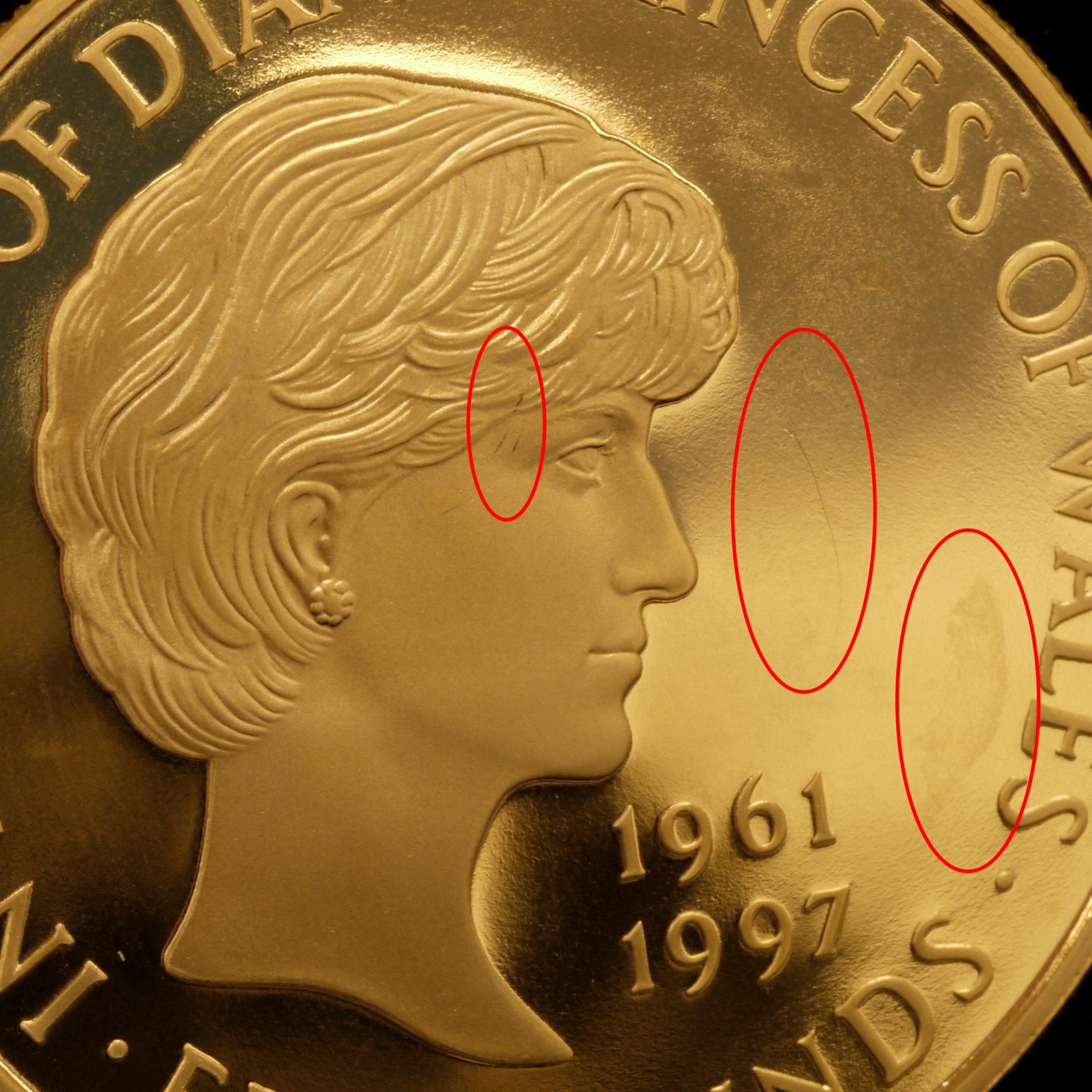 イギリス 5ポンド金貨 1999年 ダイアナ妃追悼 - NJ BUYER'S MARKETPLACE