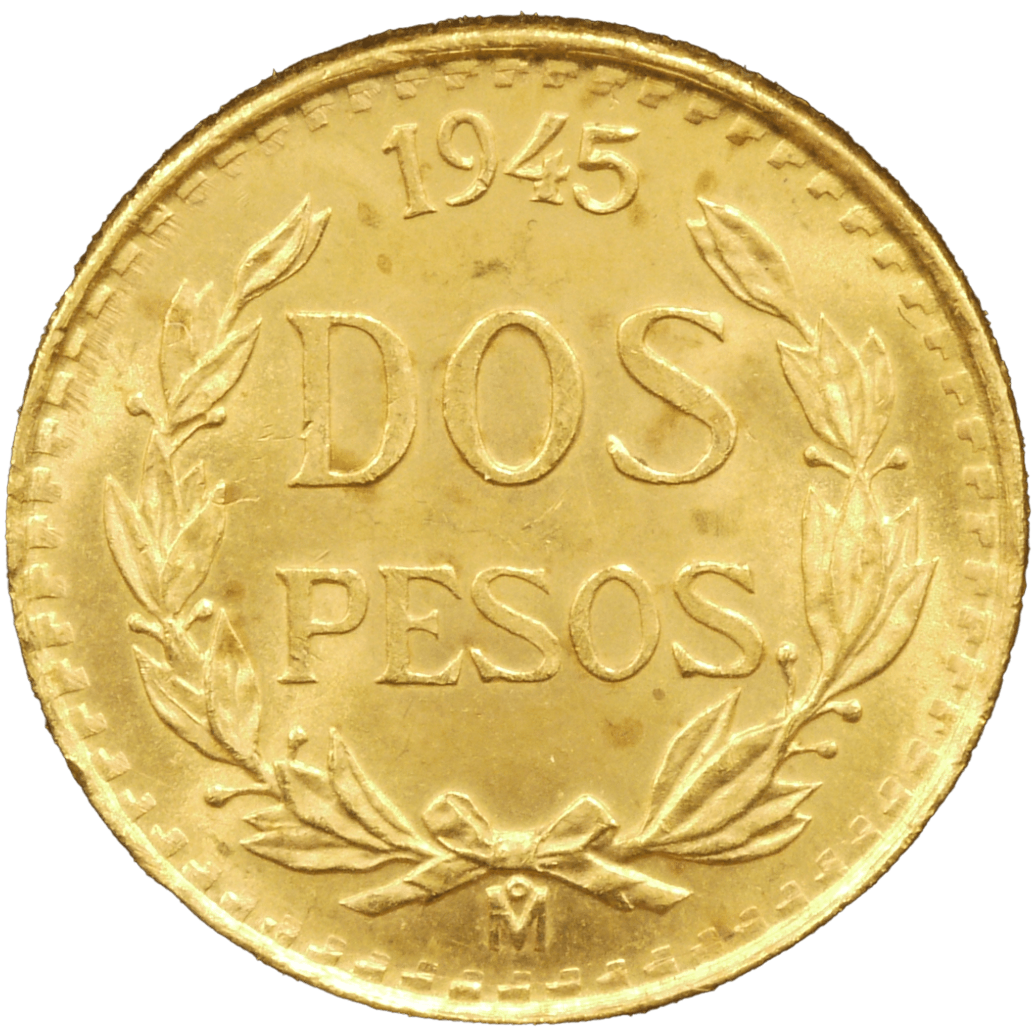 メキシコ 2ペソ金貨 1945年 蛇をくわえる鷲 - NJ BUYER'S MARKETPLACE