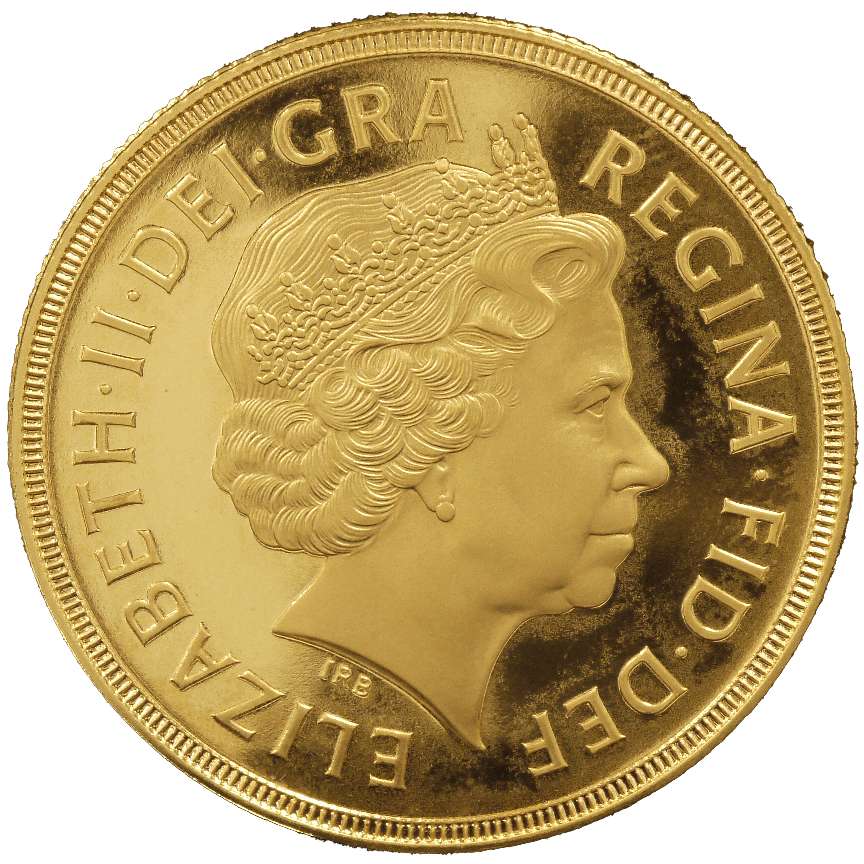イギリス 2ポンド金貨 2002年 エリザベス2世