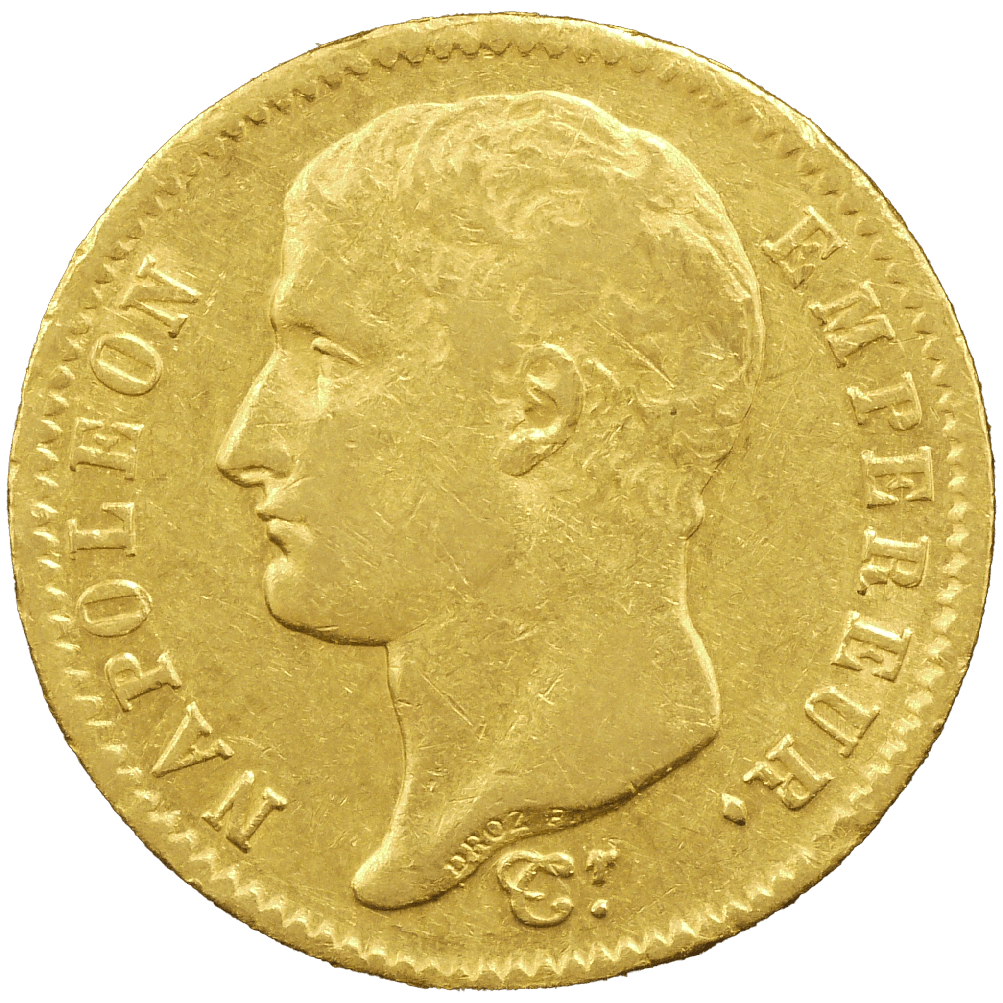 フランス 20フラン金貨 1807年 ナポレオン1世 無冠 - NJ BUYER'S MARKETPLACE