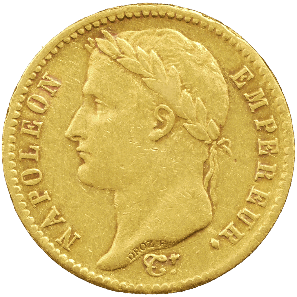 フランス 20フラン金貨 1808年 ナポレオン1世 有冠｜NJ BUYER'S