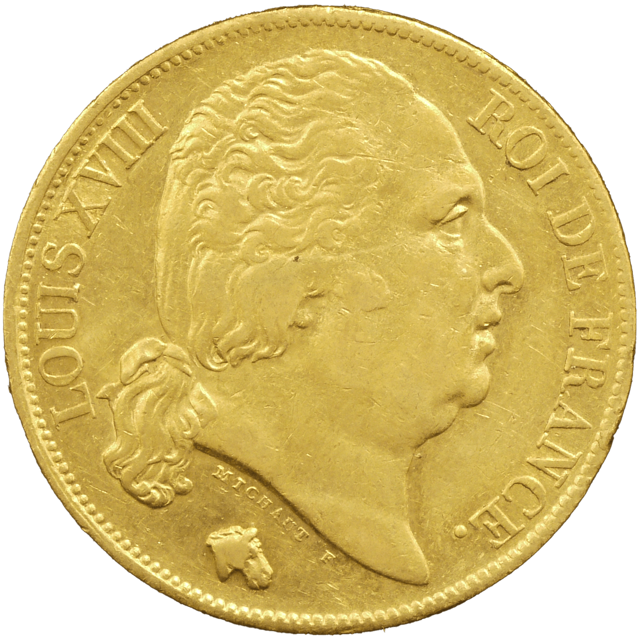 フランス 20フラン金貨 1819年 ルイ18世 - NJ BUYER'S MARKETPLACE