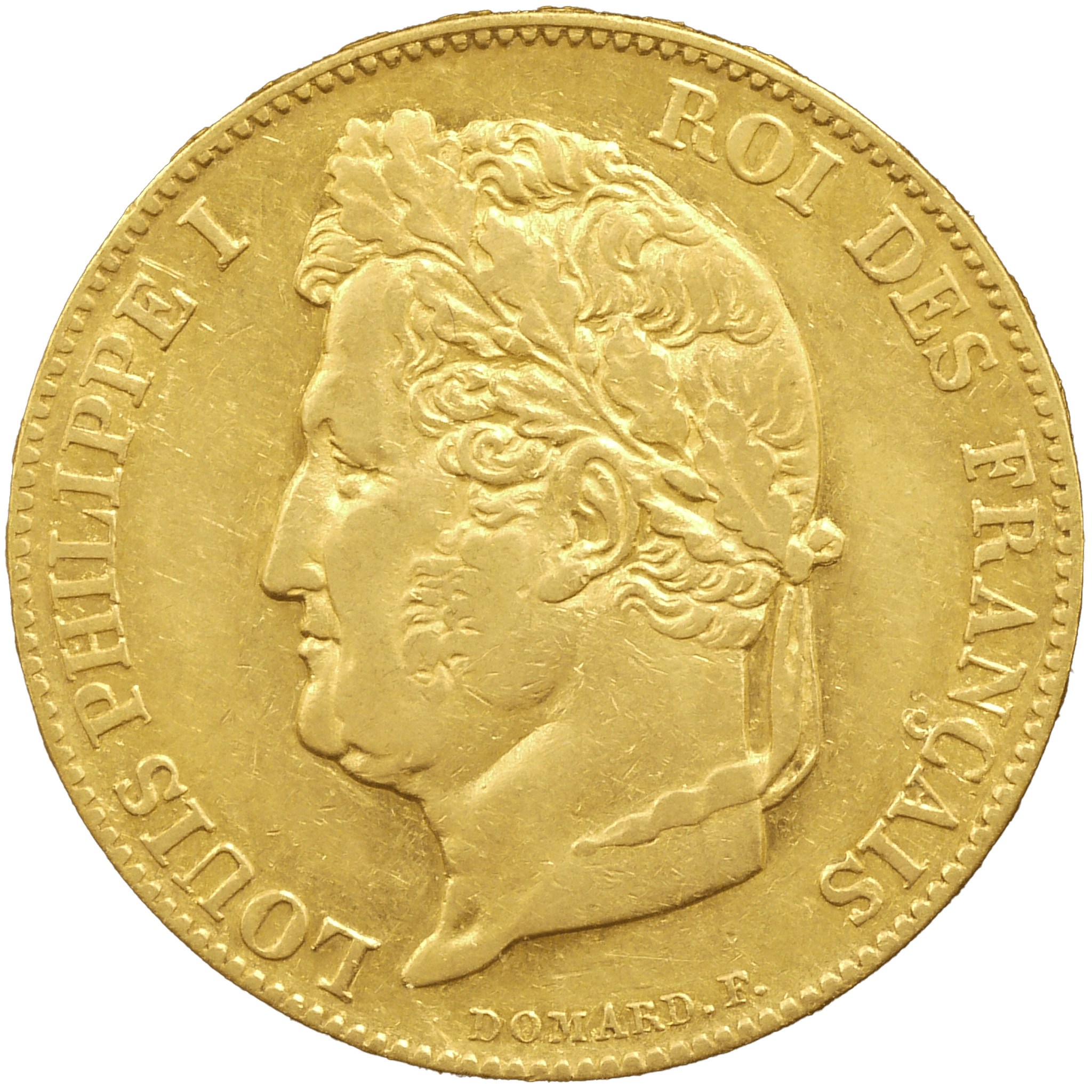 フランス 20フラン金貨 1847年 ルイ=フィリップ1世 有冠 - NJ BUYER'S MARKETPLACE