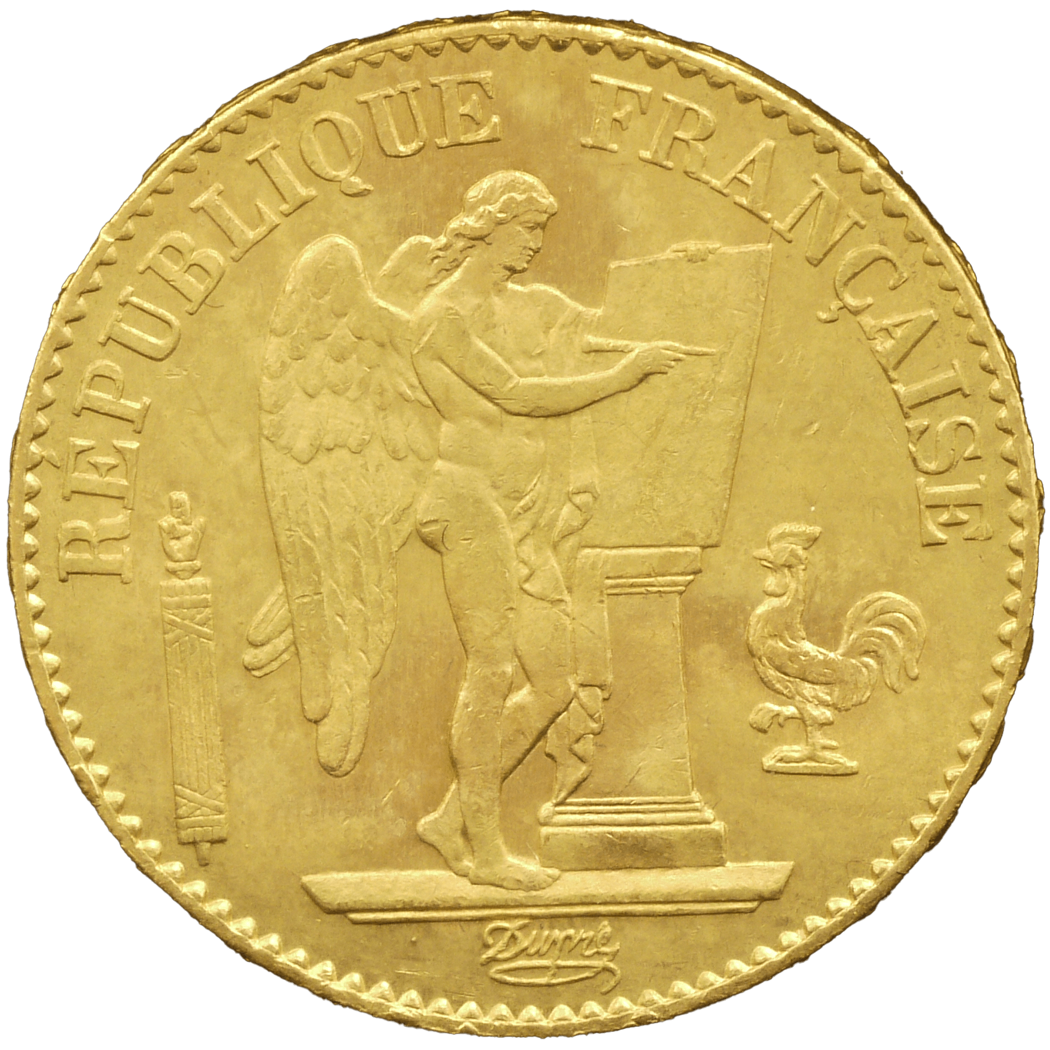 フランス 20フラン金貨 1876年 法の天使 - NJ BUYER'S MARKETPLACE