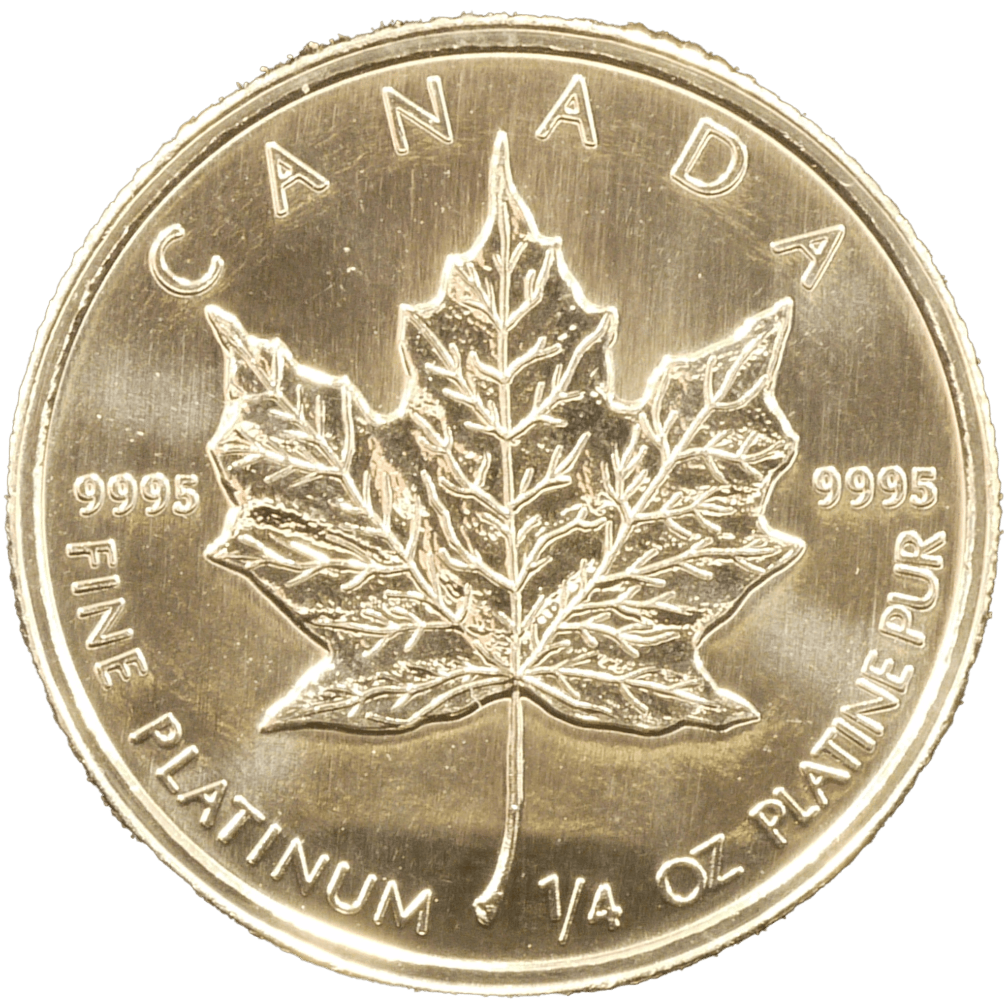 カナダ 10ドルプラチナ貨 1988年 メイプルリーフ - NJ BUYER'S MARKETPLACE