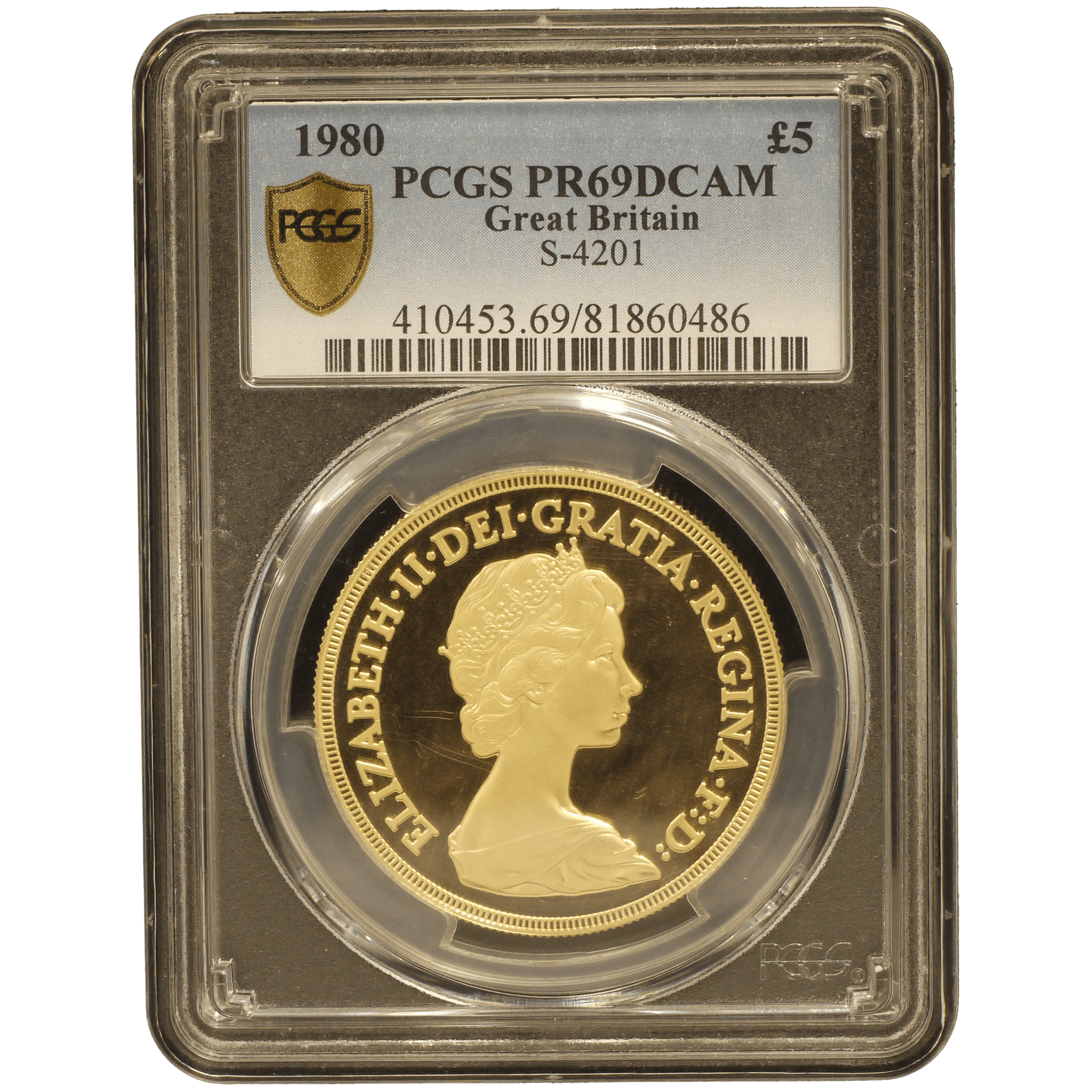 イギリス 5ポンド金貨 1980年 PCGS PR69 Deep Cameo - NJ BUYER'S MARKETPLACE