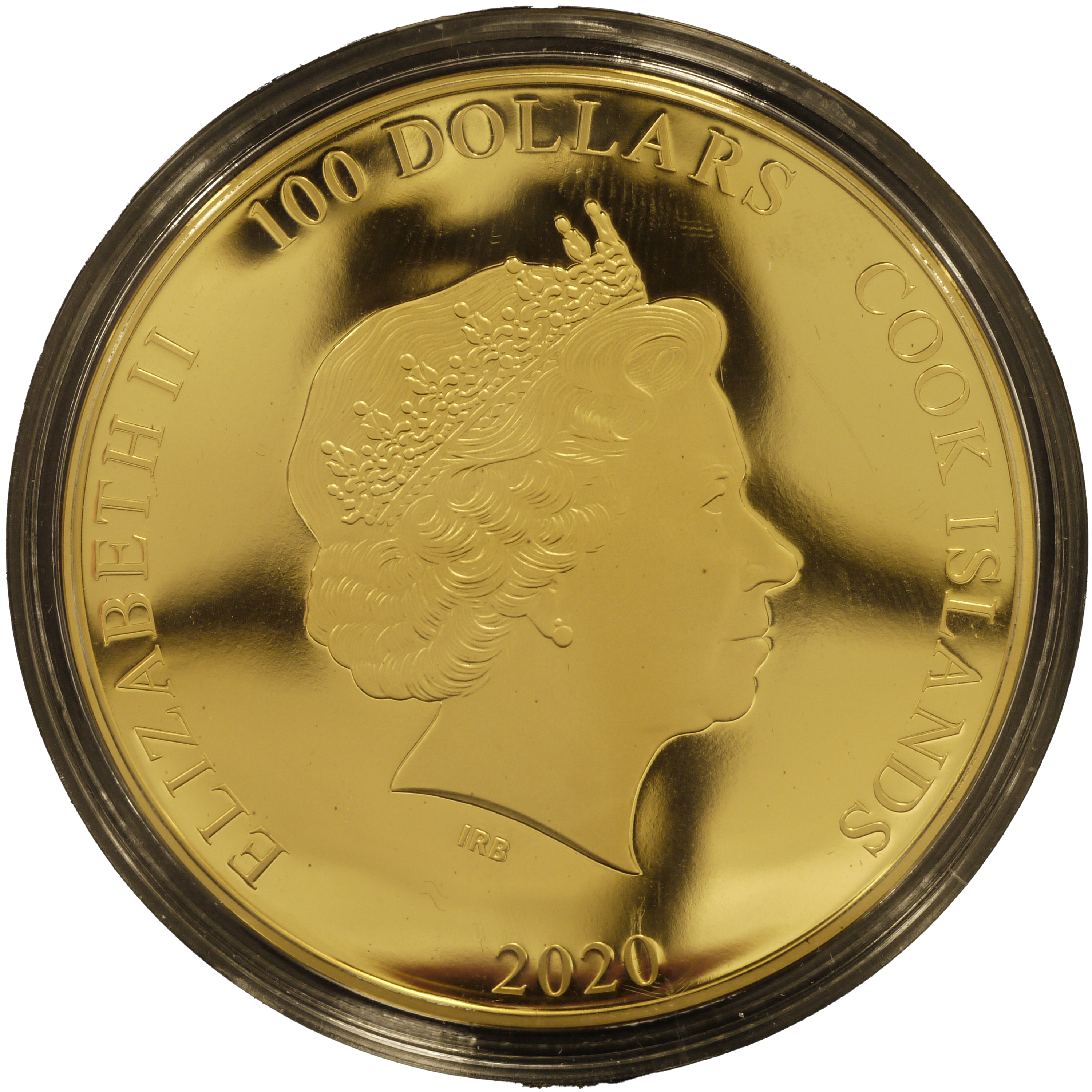 クック島 100ドル金貨 2020年 葛飾北斎 260周年
