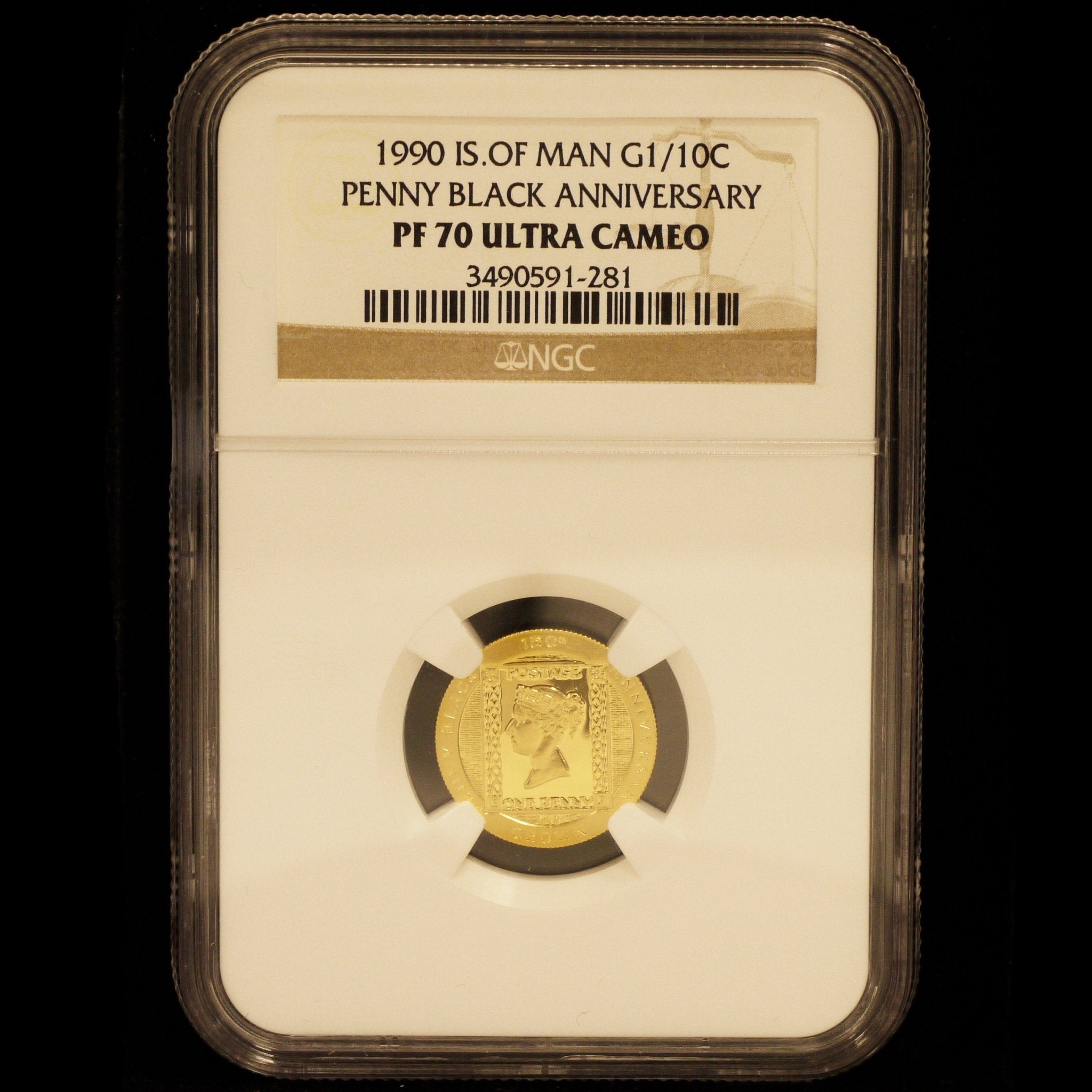 ジブラルタル 1/10クラウン金貨 1990年 ブラック・ペニー - NJ BUYER'S MARKETPLACE