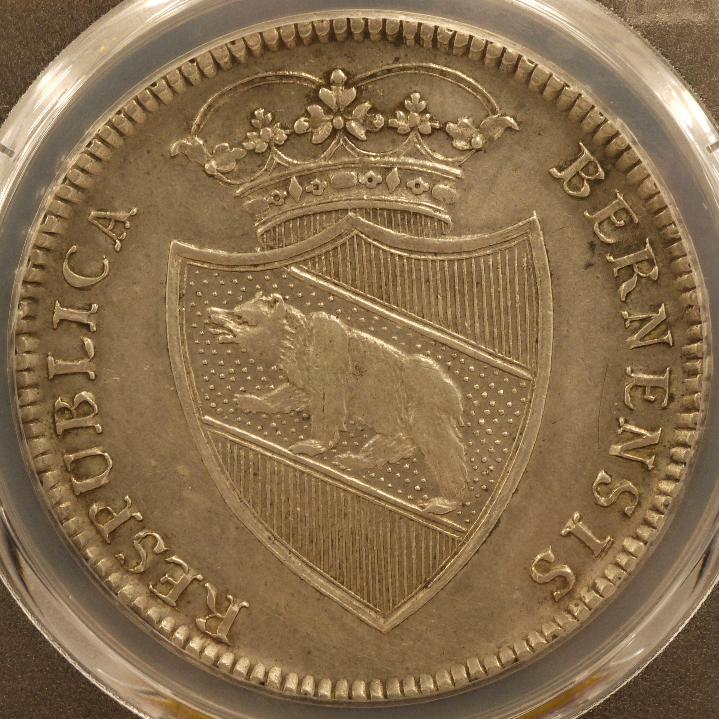 スイス ターレル銀貨 1795年 スイス射撃祭 PCGS VF Details