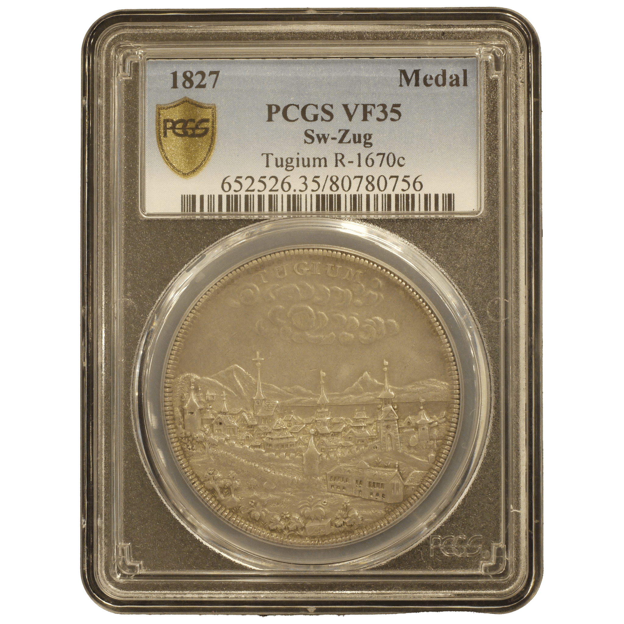 スイス 銀メダル 1827年 スイス射撃祭 PCGS VF35 - NJ BUYER'S MARKETPLACE
