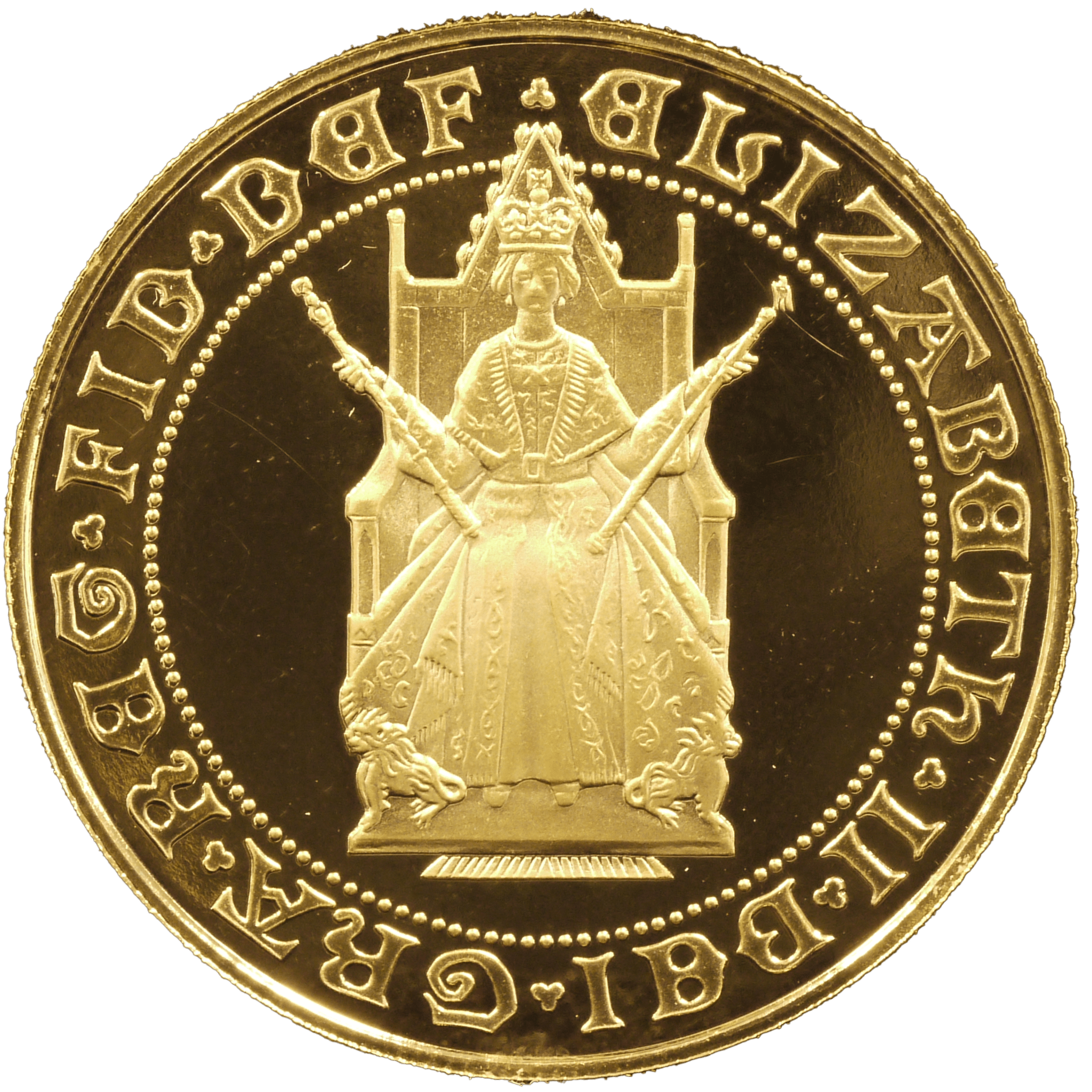 イギリス 2ポンド金貨 1989年 エリザベス2世 - NJ BUYER'S MARKETPLACE