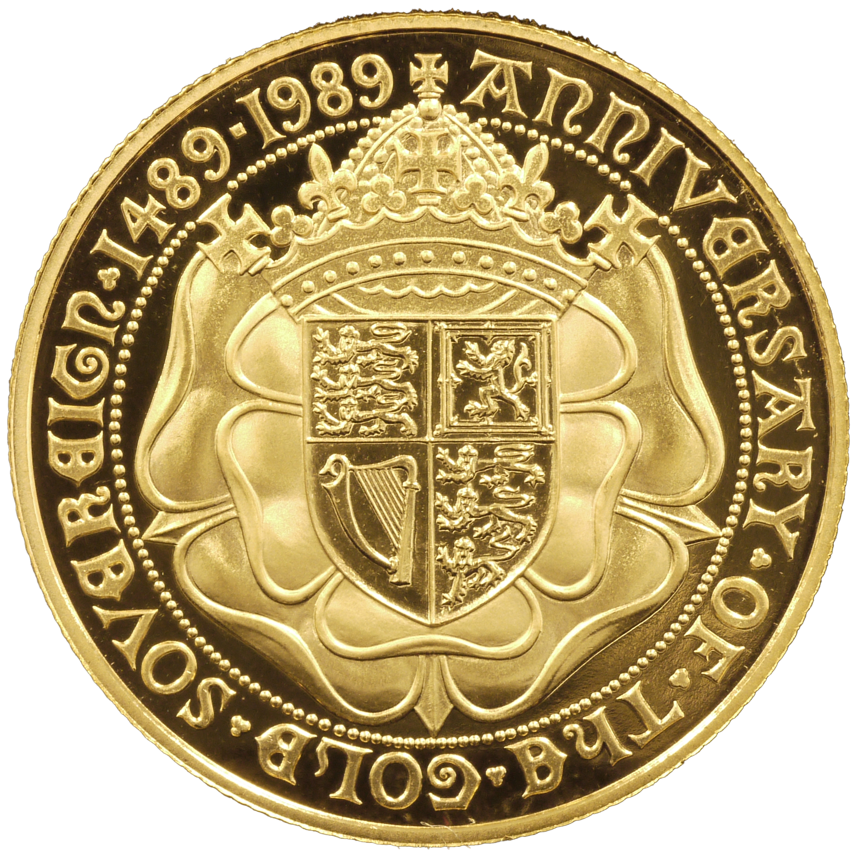 イギリス 2ポンド金貨 1989年 エリザベス2世