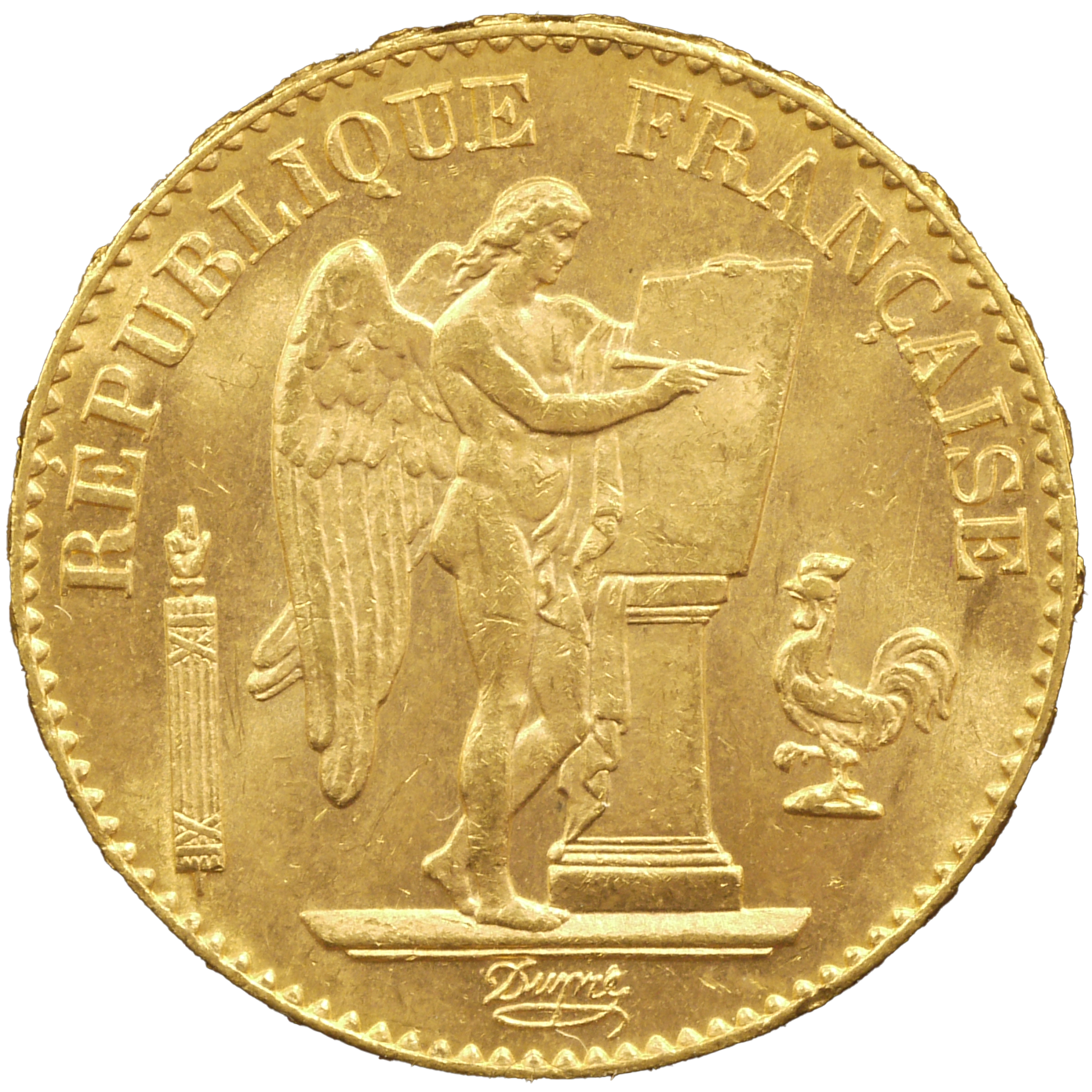 フランス 20フラン金貨 1898年 法の天使 パリ鋳