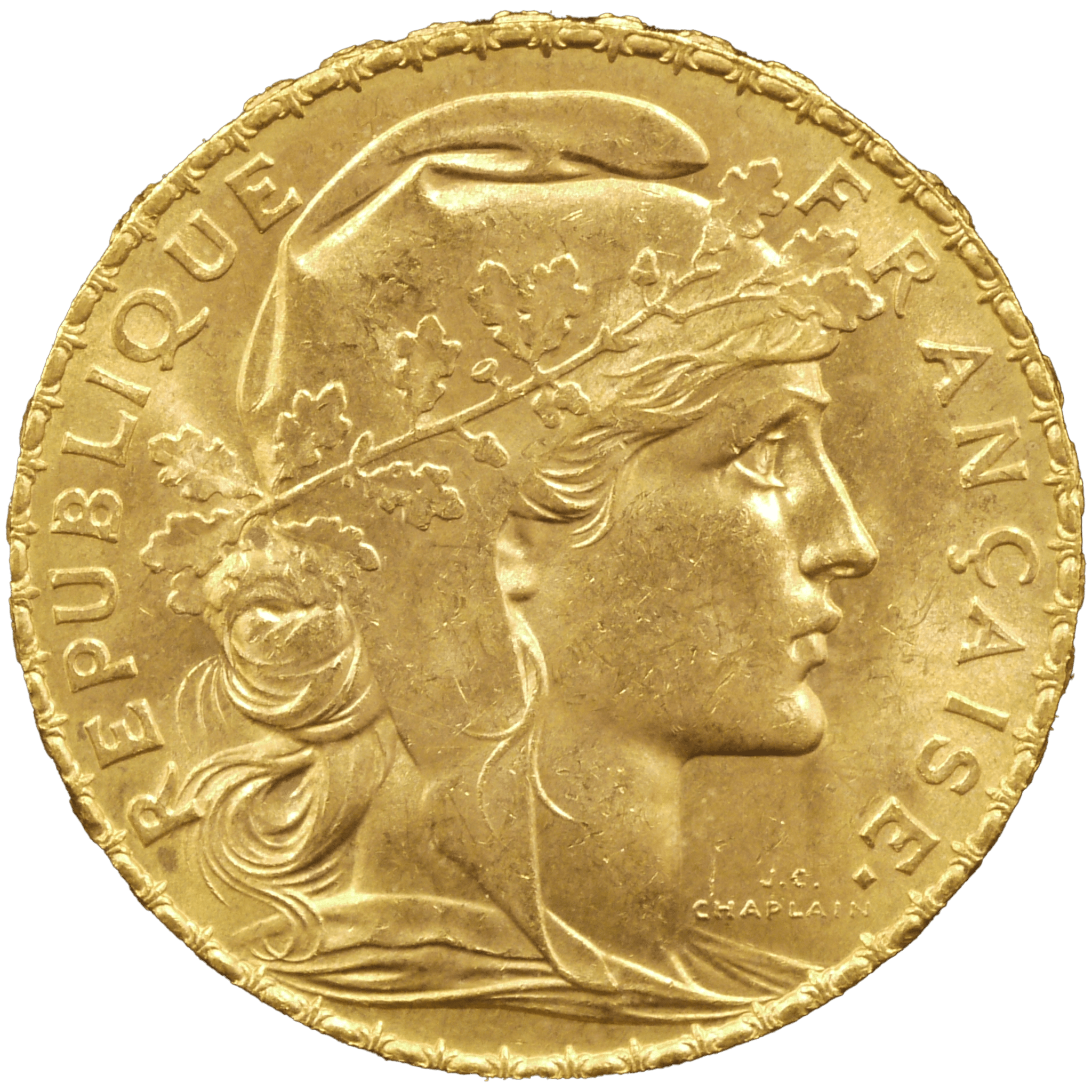 フランス 20フラン金貨 1914年 マリアンヌ女神 - NJ BUYER'S MARKETPLACE