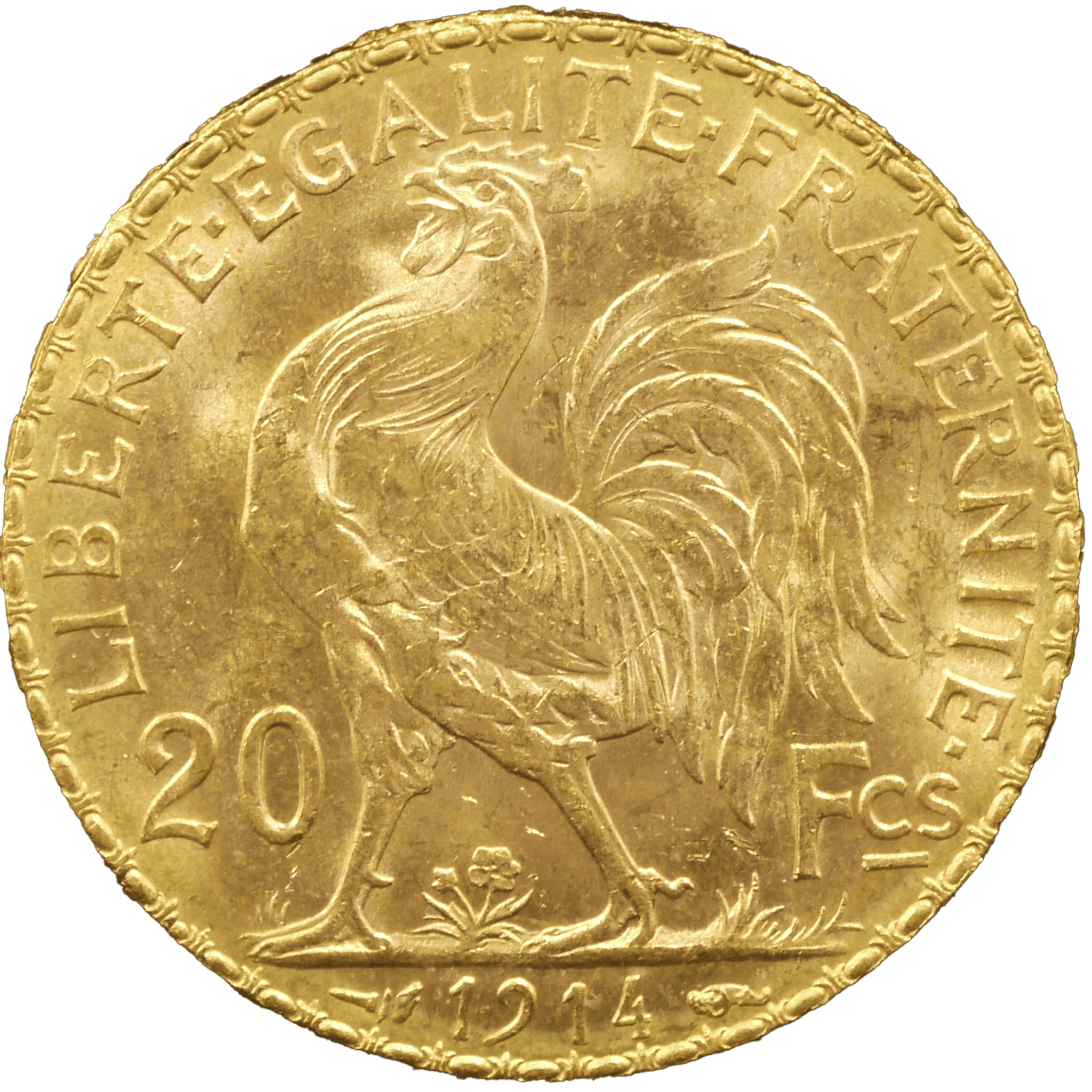 フランス 20フラン金貨 1914年 マリアンヌ女神 - NJ BUYER'S MARKETPLACE