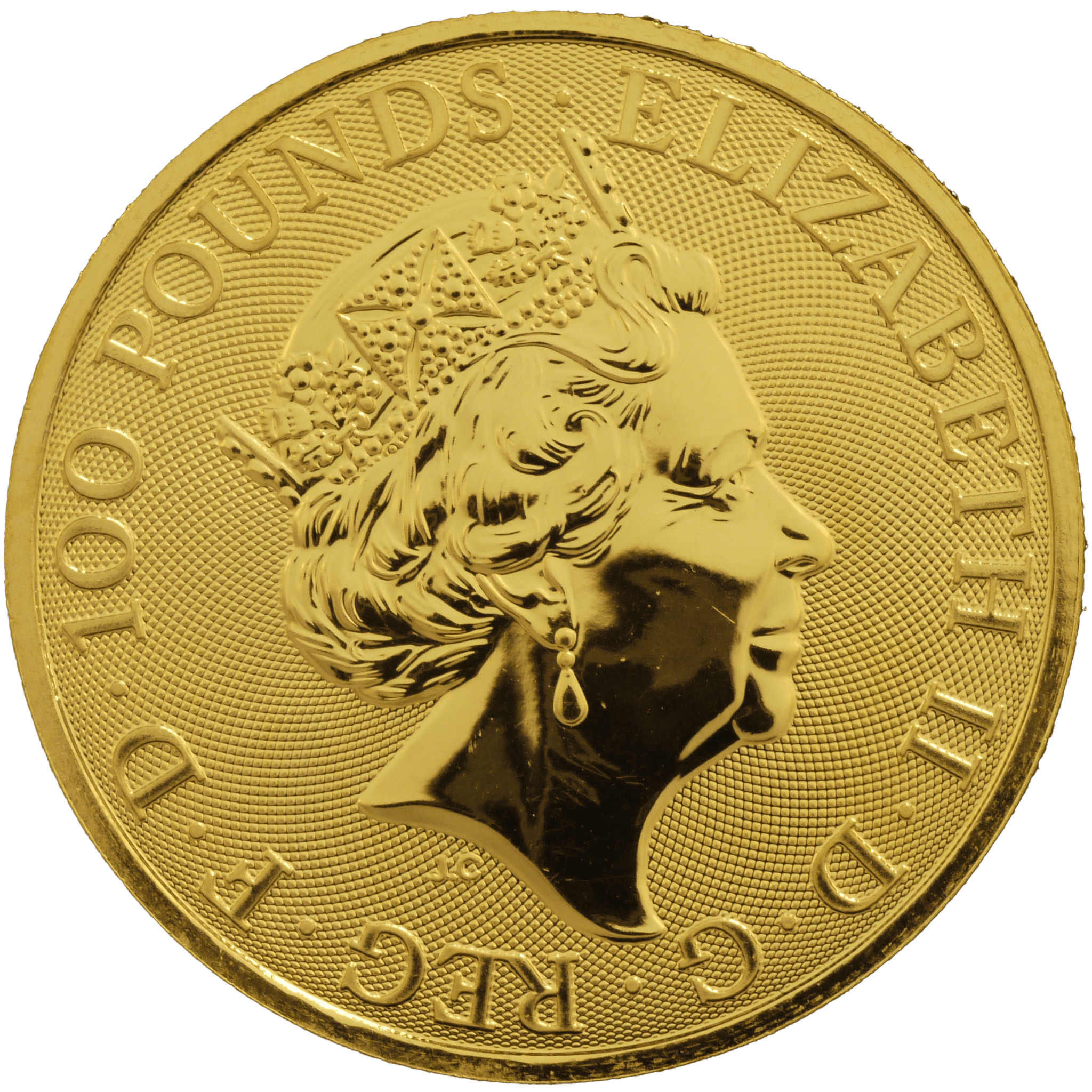 イギリス 100ポンド金貨 2019年 クイーンズ・ビースト - NJ BUYER'S MARKETPLACE