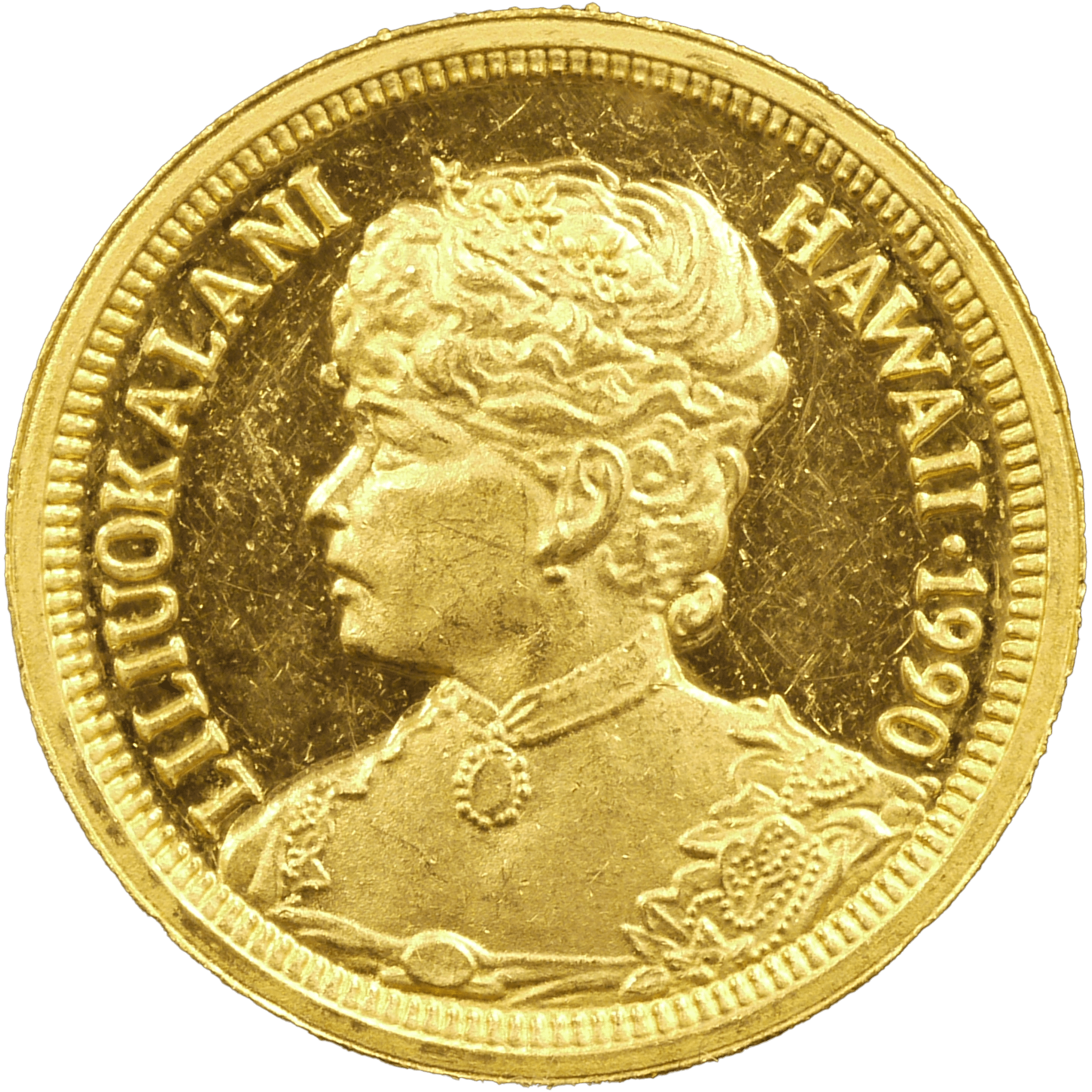 ハワイ 1/4oz金メダル 1990年 リリウオカラニ女王 - NJ BUYER'S MARKETPLACE