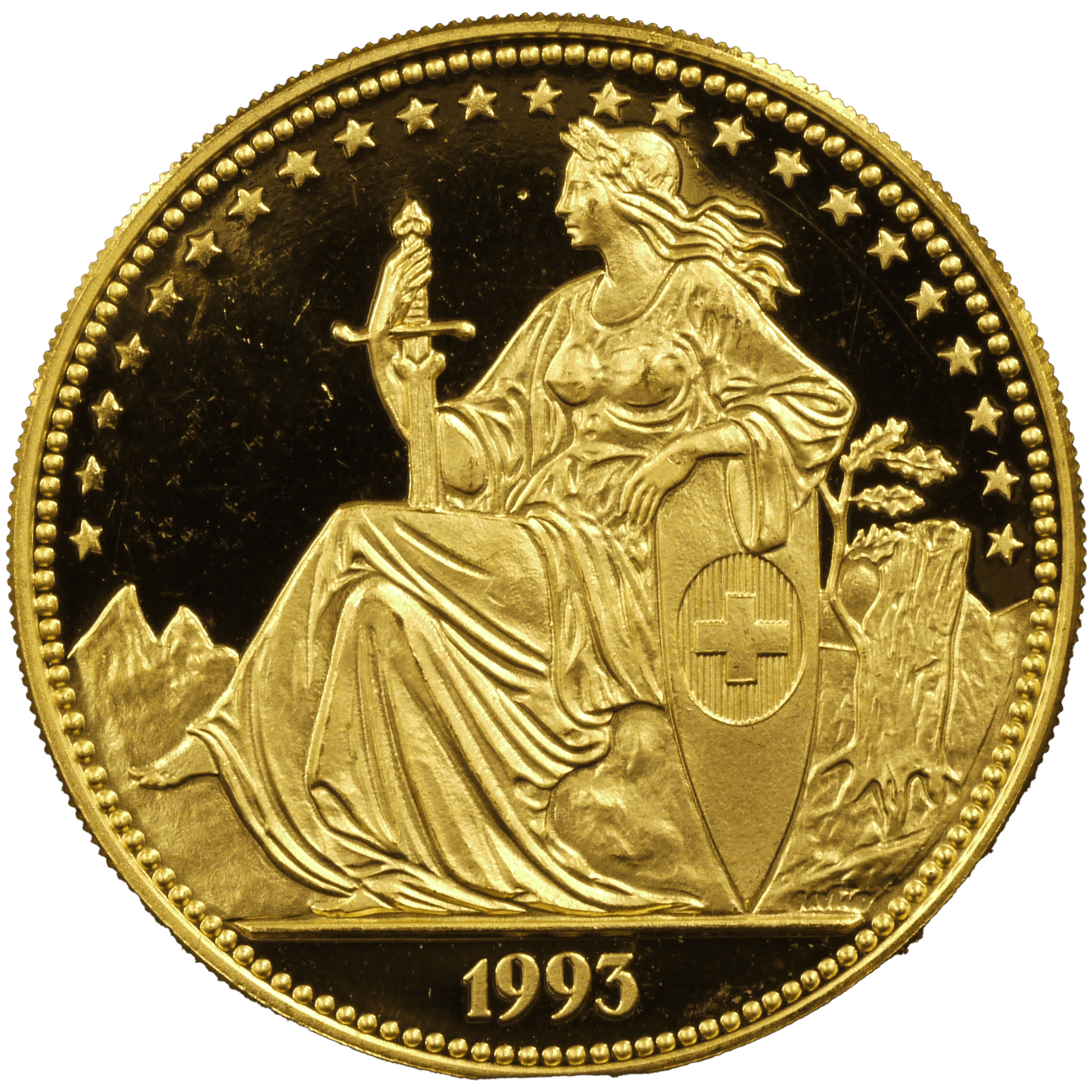 スイス 1ウンゼ金貨 1993年 聖母子像 - NJ BUYER'S MARKETPLACE