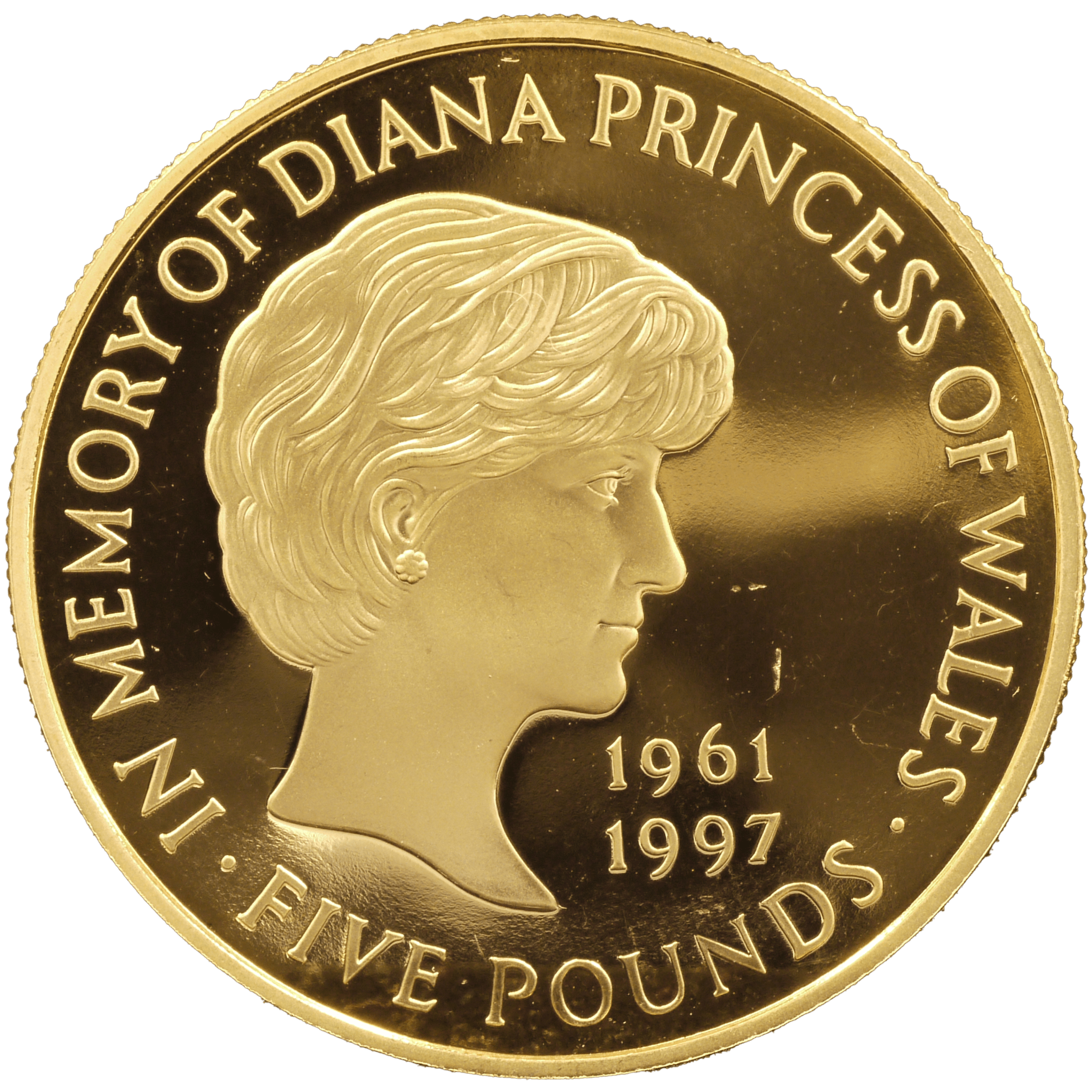 イギリス 5ポンド金貨 1999年 ダイアナ妃追悼 - NJ BUYER'S MARKETPLACE