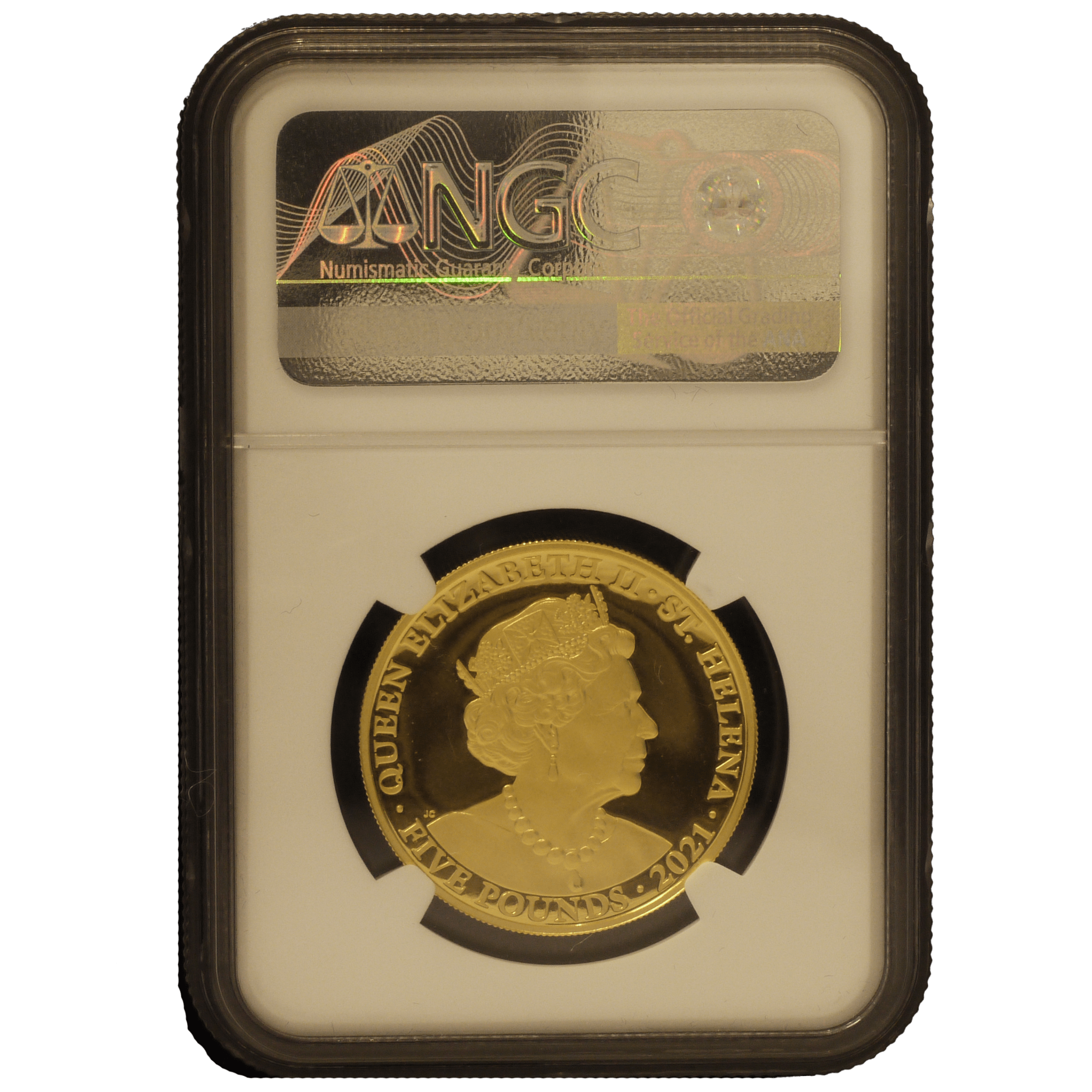 セントヘレナ島 5ポンド金貨 2021年 NGC PF68UC 有翼の女神 - NJ BUYER'S MARKETPLACE