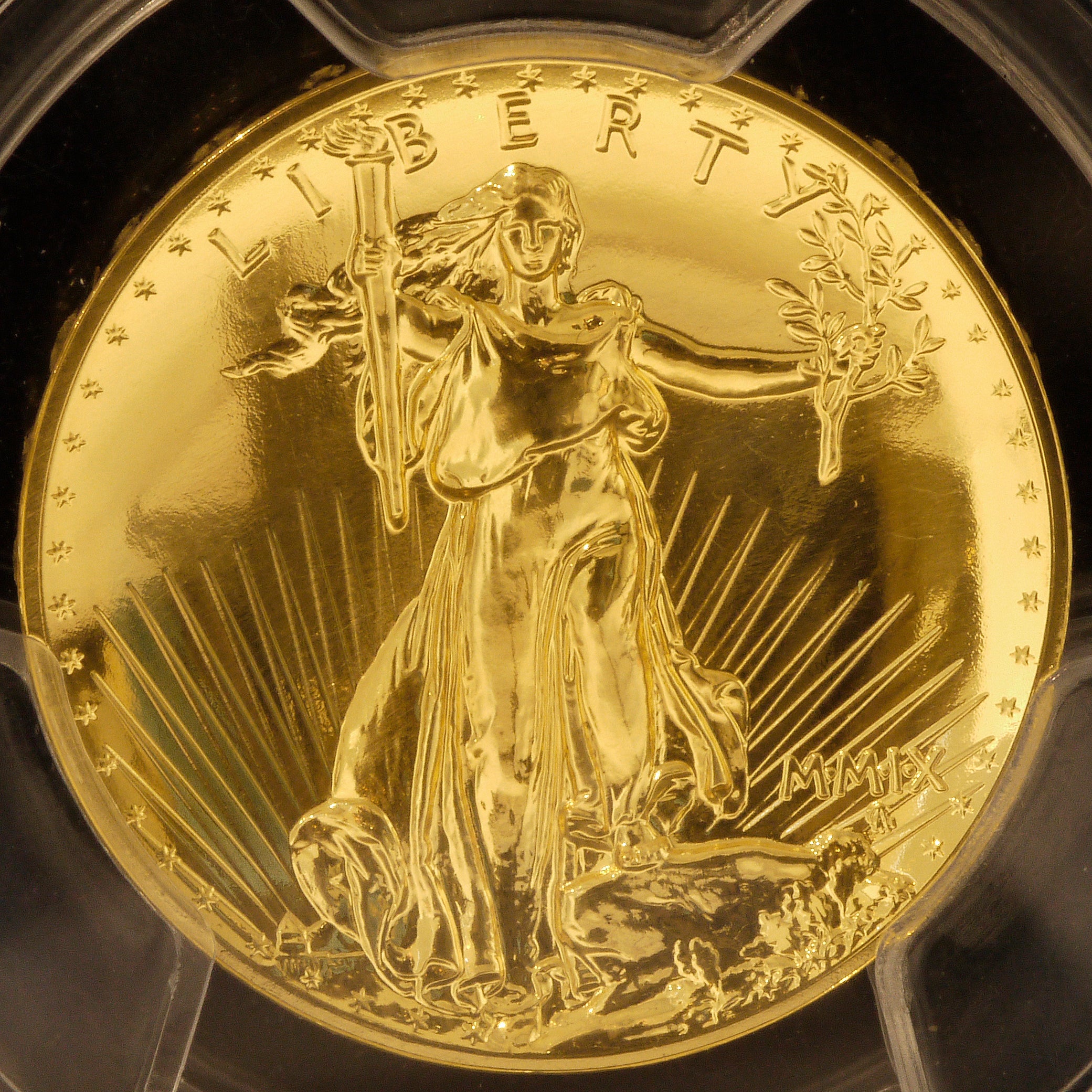 アメリカ 20ドル金貨 2009年 PCGS MS70 ウルトラハイレリーフ