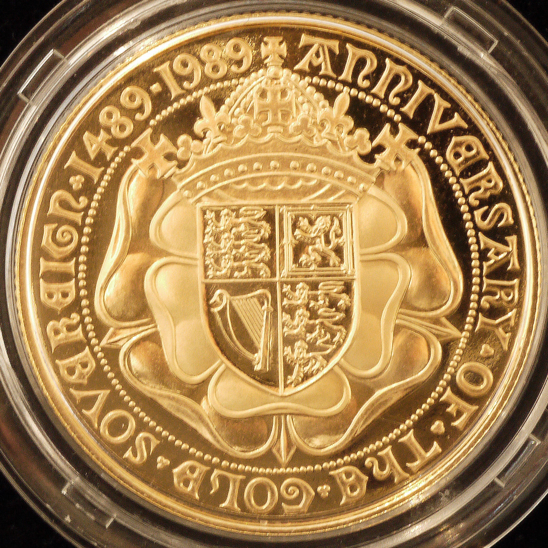 イギリス 2ポンド・ソヴリン・1/2ソヴリン金貨 3枚セット 1989年 ソヴリン発行500周年