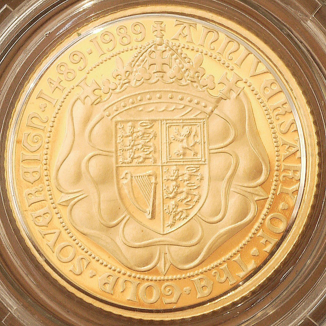 イギリス 2ポンド・ソヴリン・1/2ソヴリン金貨 3枚セット 1989年 ソヴリン発行500周年 - NJ BUYER'S MARKETPLACE