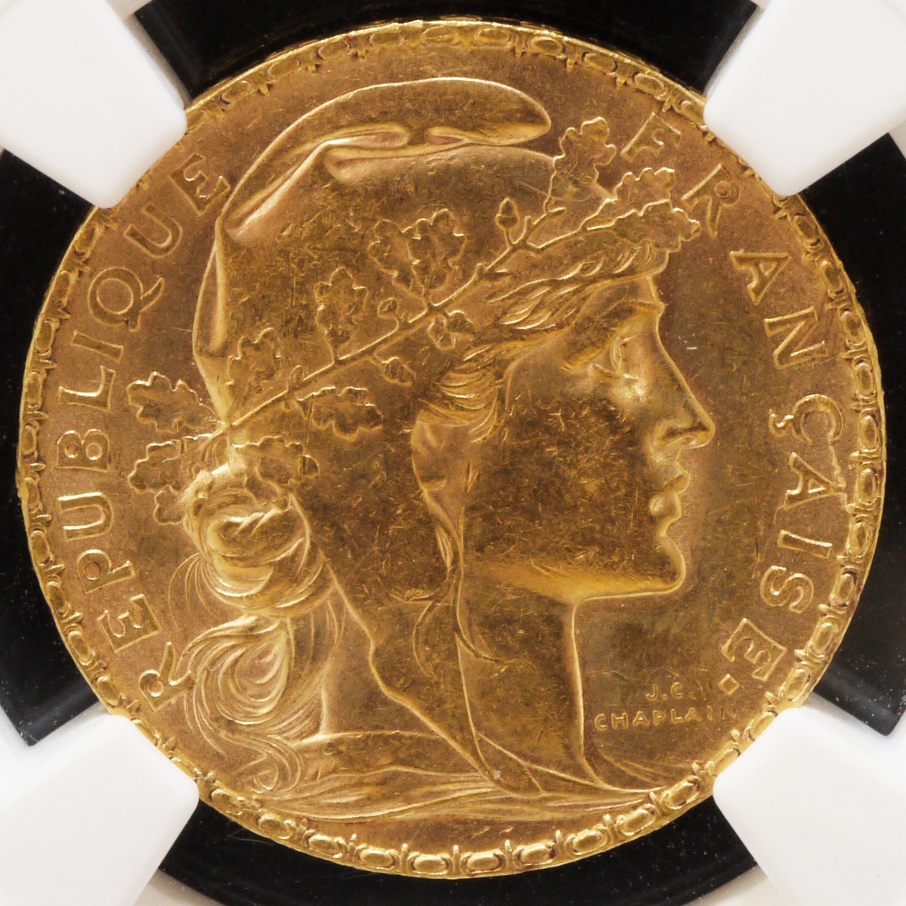 フランス 20フラン金貨 1900年 NGC AU55 マリアンヌ女神 パリ鋳 - NJ BUYER'S MARKETPLACE