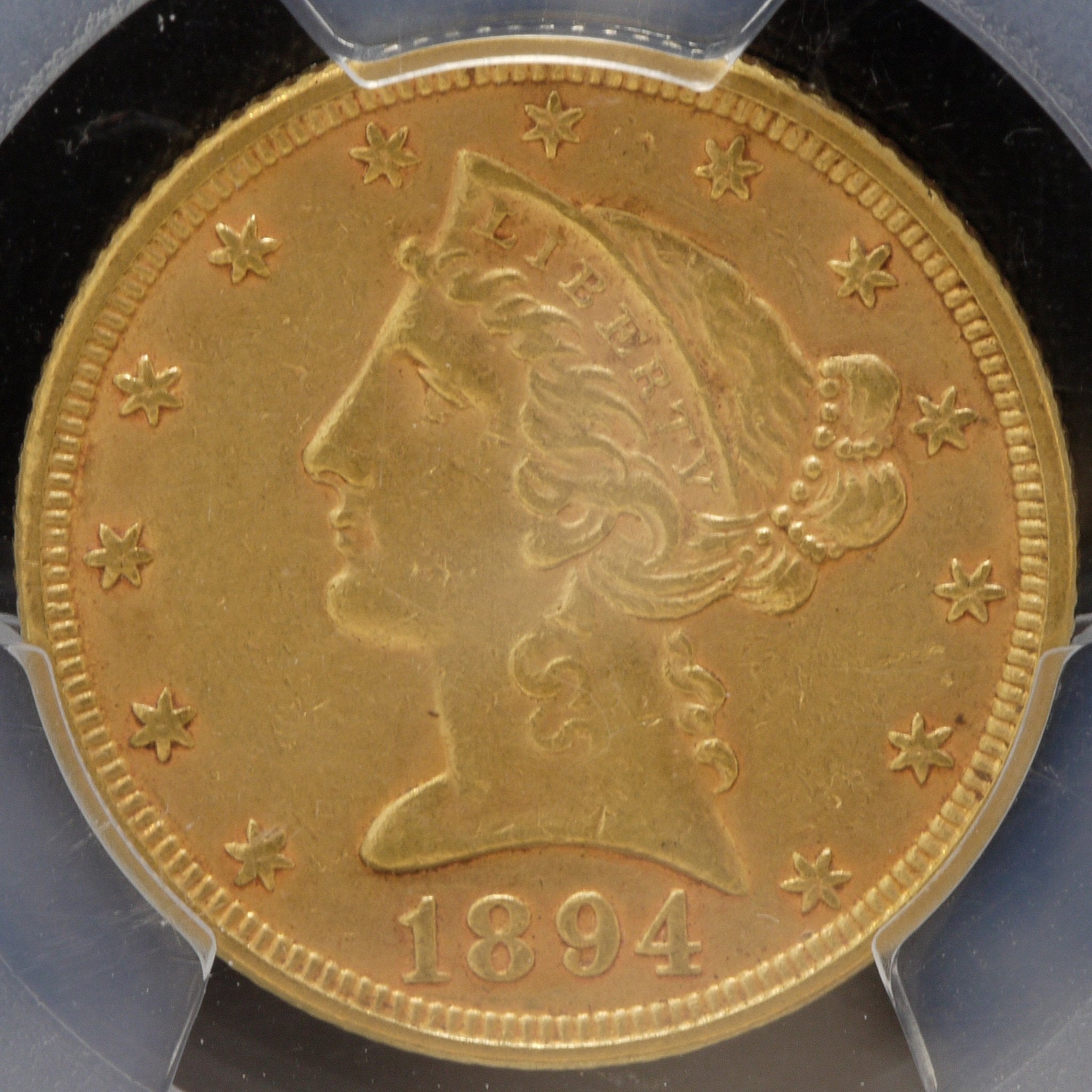 アメリカ 5ドル金貨 1894年 PCGS AU Details リバティ女神 フィラデルフィア鋳 - NJ BUYER'S MARKETPLACE