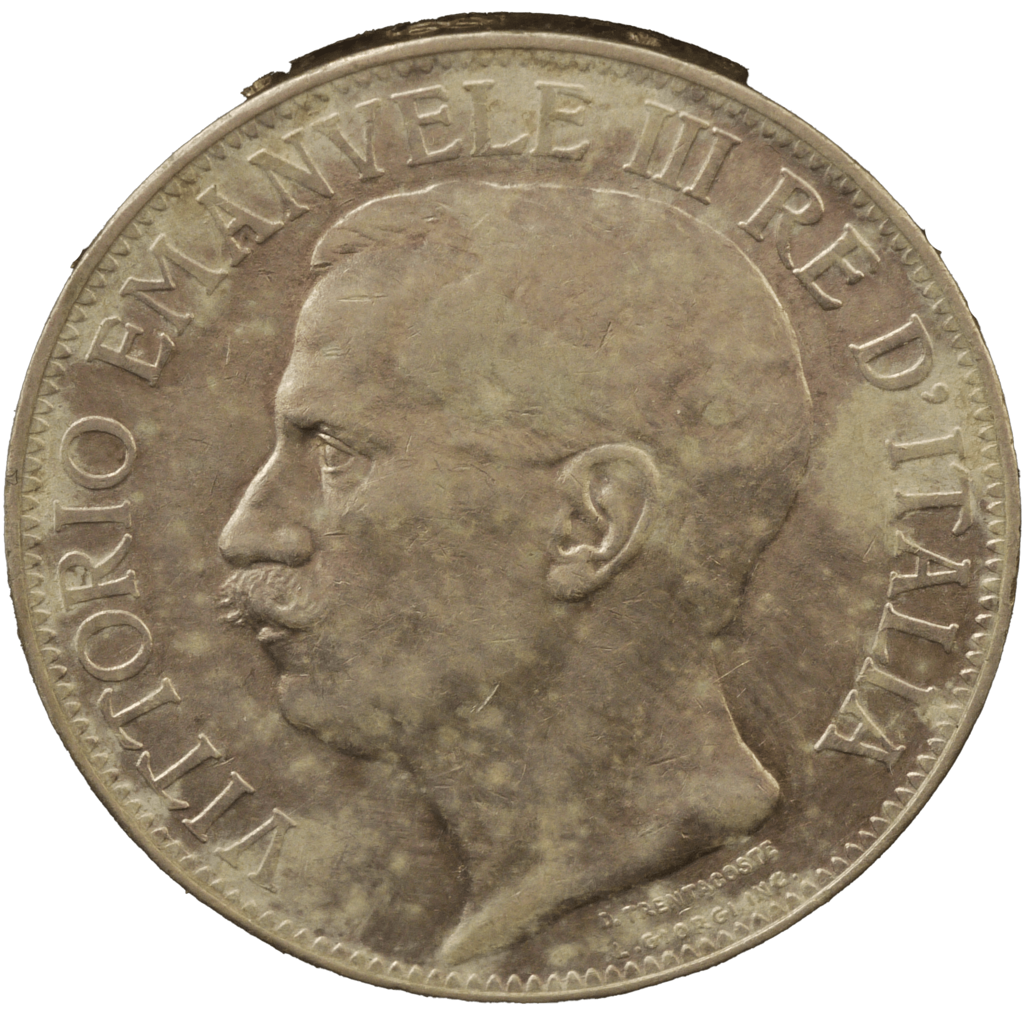 イタリア 2リレ銀貨 1911年 イタリア女神とミネルウァ女神 ローマ鋳 - NJ BUYER'S MARKETPLACE