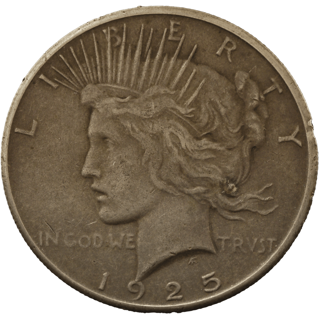 アメリカ 1ドル銀貨 1925年 ピースダラー サンフランシスコ鋳