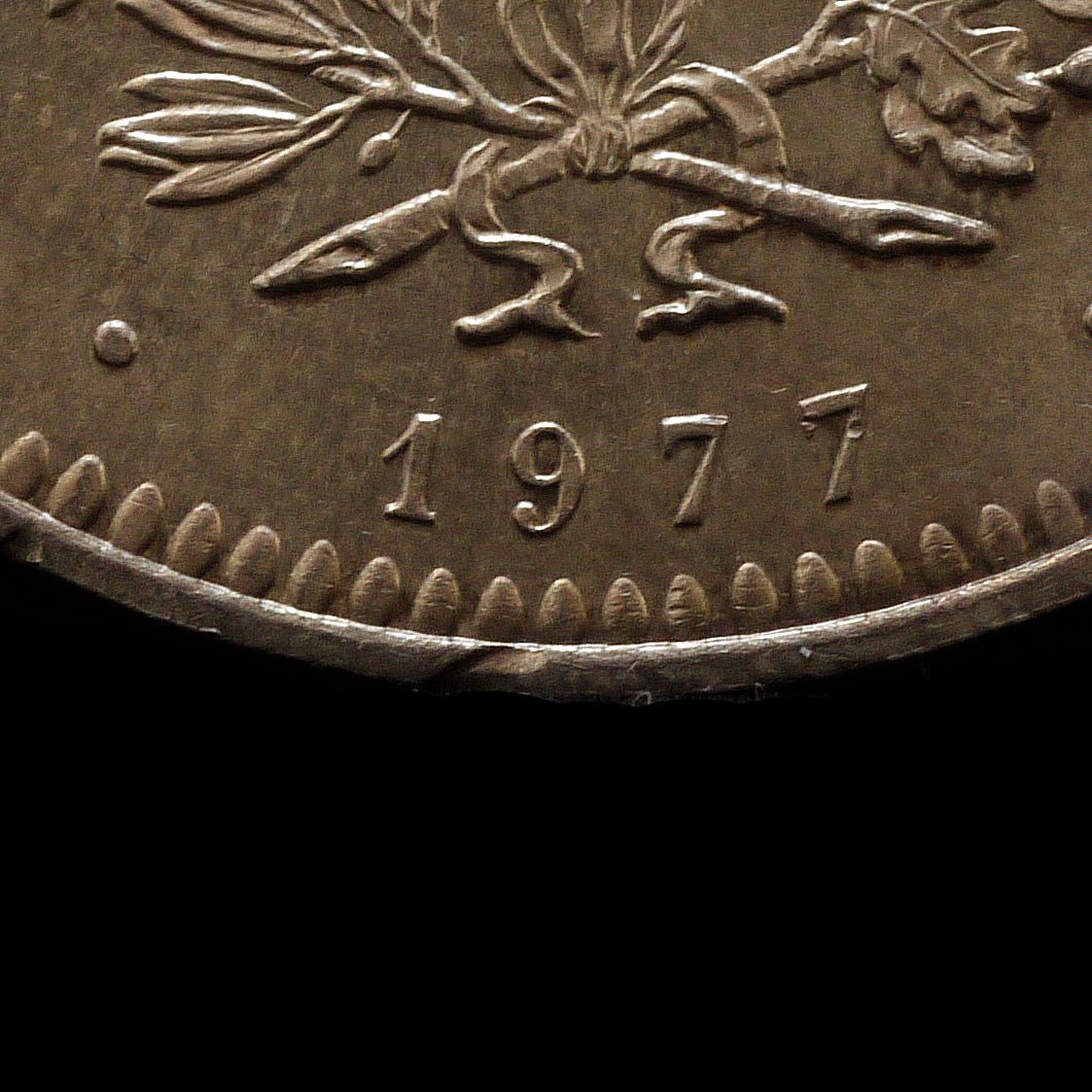 フランス 50フラン銀貨 1977年 第五共和政 英雄ヘラクレス パリ鋳 - NJ BUYER'S MARKETPLACE