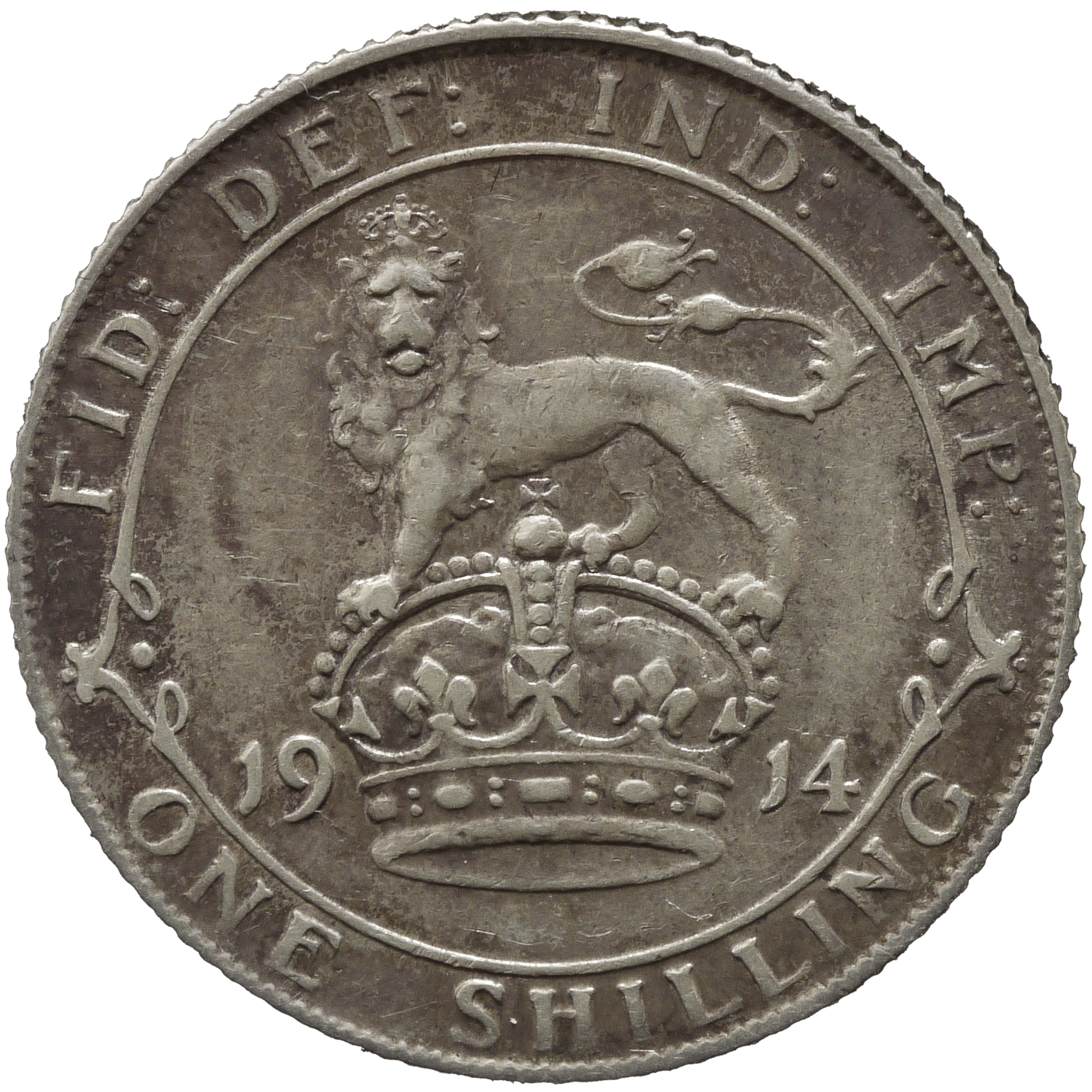 イギリス 1シリング銀貨 1914年 ジョージ5世 - NJ BUYER'S MARKETPLACE