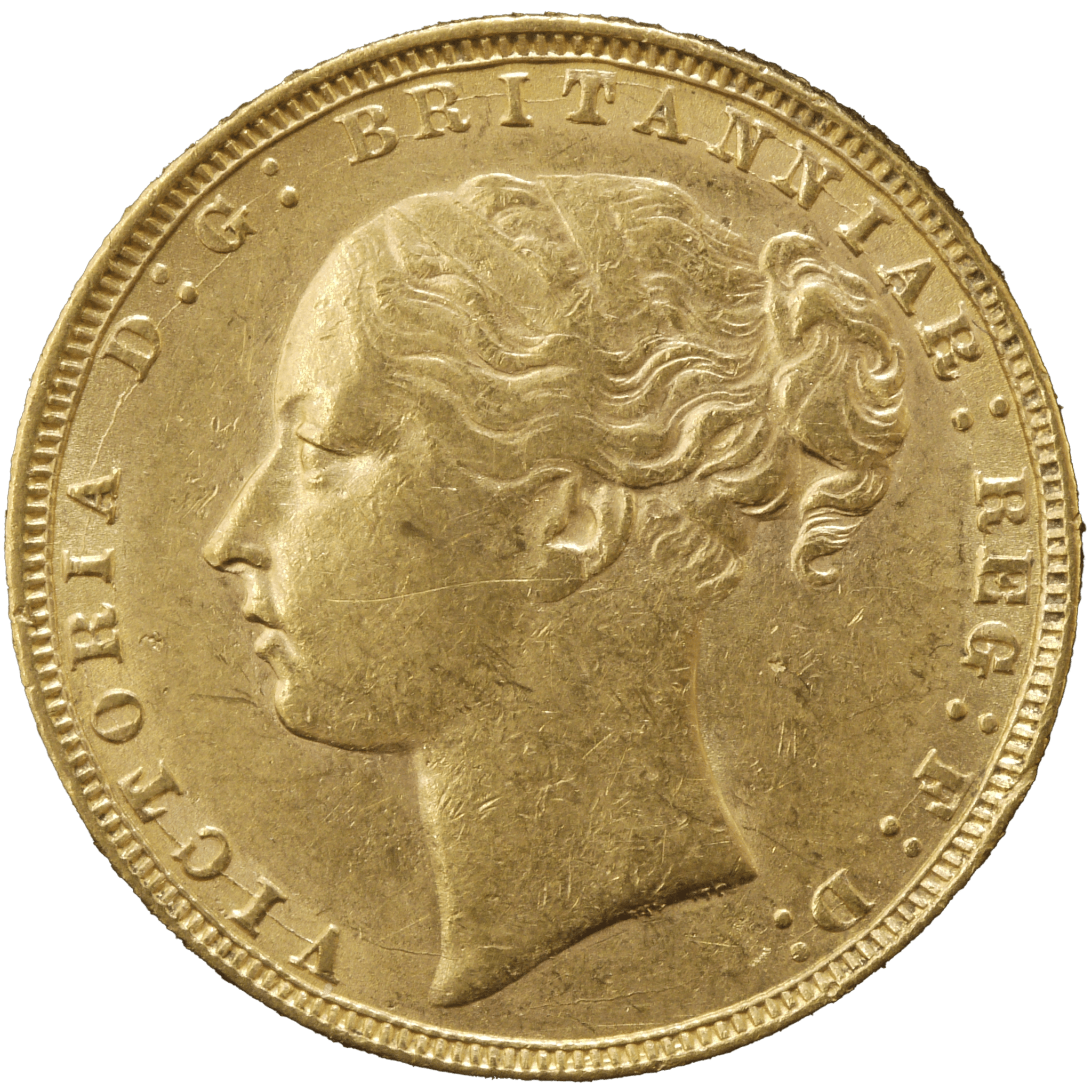 イギリス ソヴリン金貨 1872年 ヴィクトリア女王 ロンドン鋳 - NJ BUYER'S MARKETPLACE