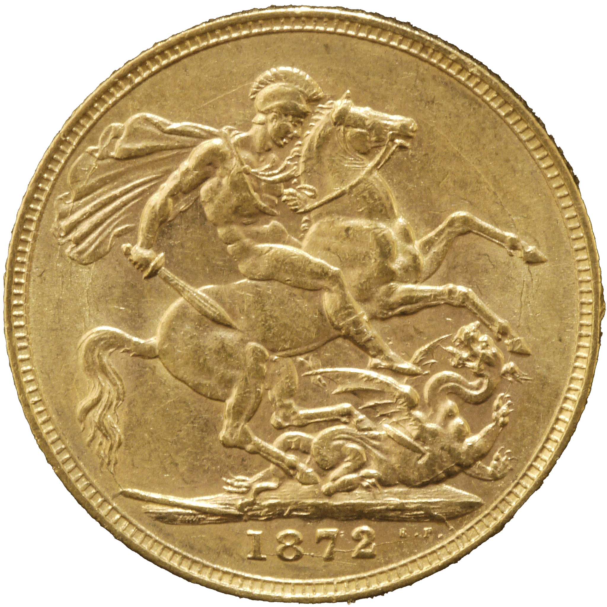 イギリス ソヴリン金貨 1872年 ヴィクトリア女王 ロンドン鋳 - NJ BUYER'S MARKETPLACE