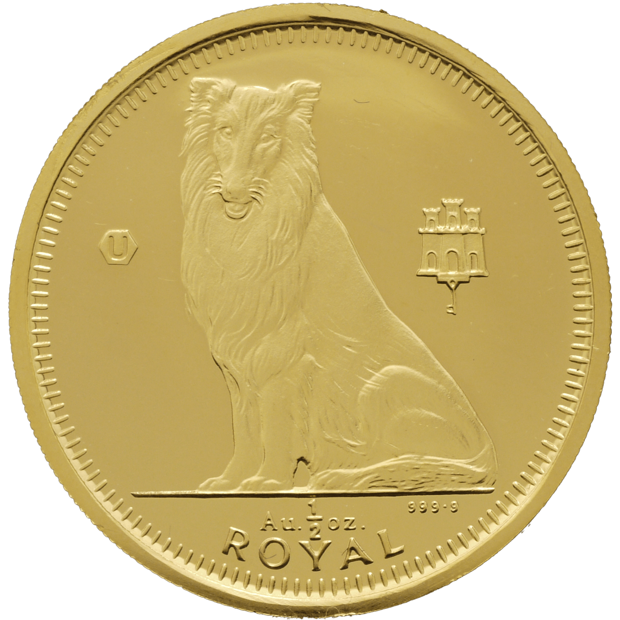 ジブラルタル 1/2ロイヤル金貨 1995年 コリー - NJ BUYER'S MARKETPLACE