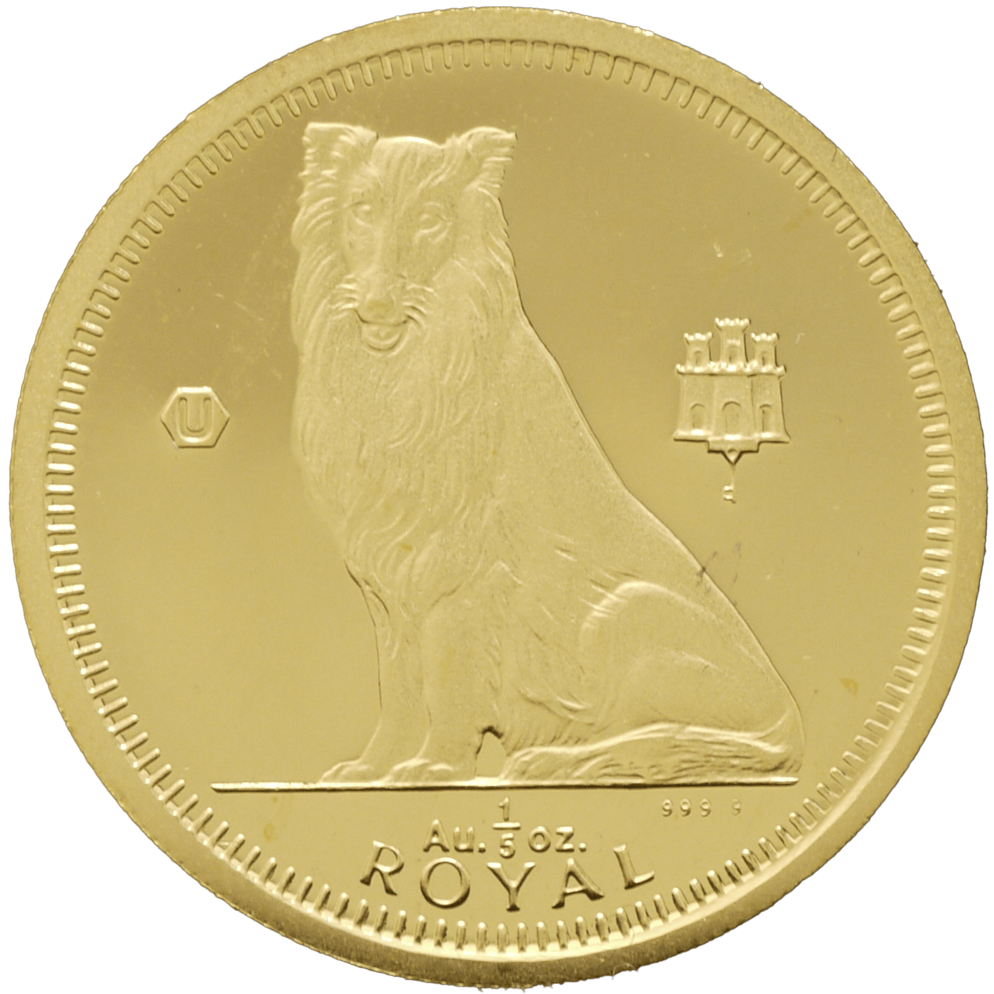 ジブラルタル 1/5ロイヤル金貨 1993年 コリー - NJ BUYER'S MARKETPLACE