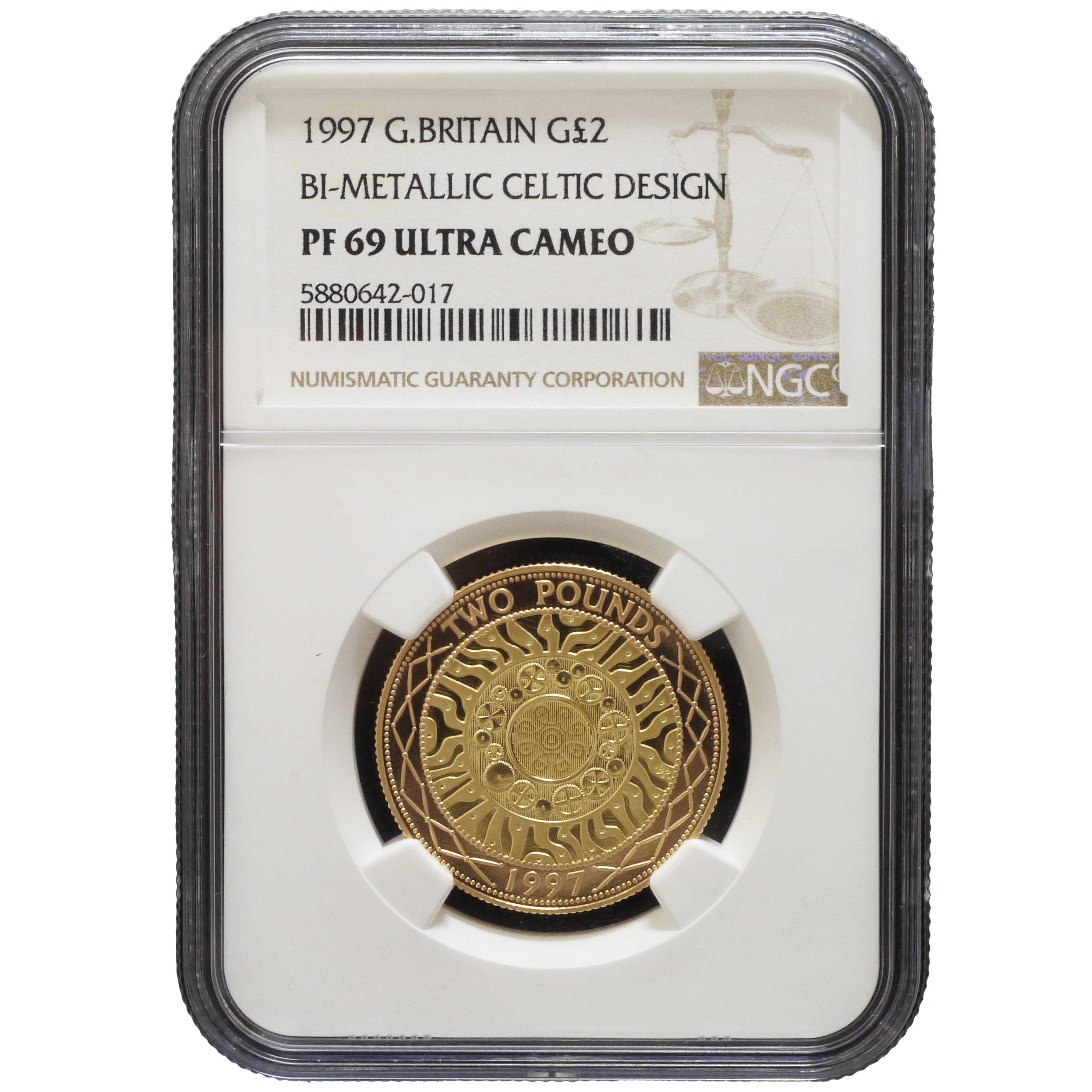 イギリス 2ポンド金貨 1997年 NGC PF69 ULTRA CAMEO