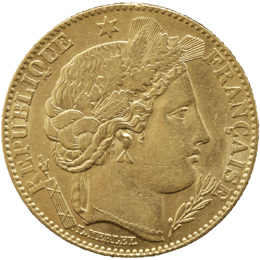 フランス 10フラン金貨 1899年 セレス女神 パリ鋳｜NJ BUYER'S MARKETPLACE