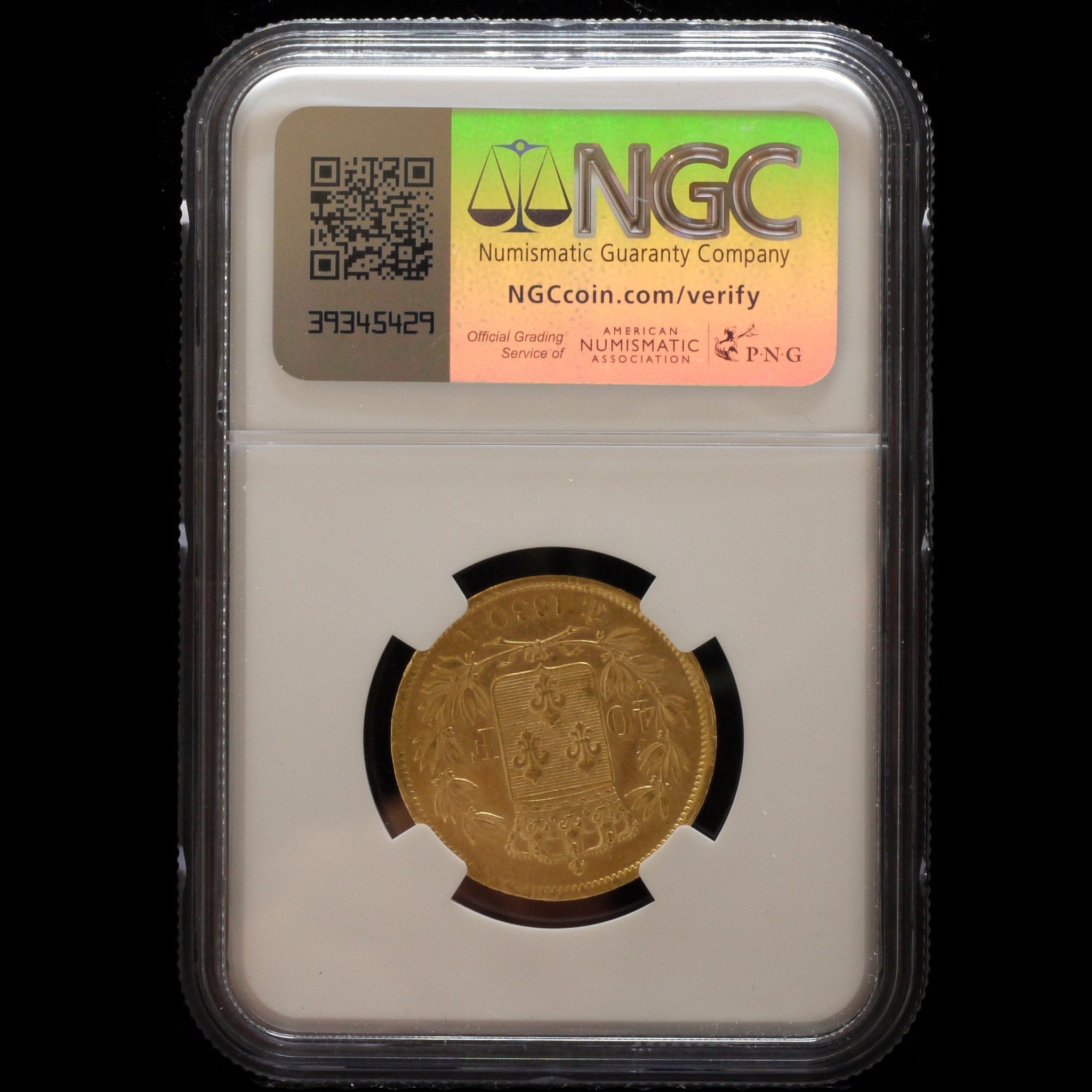 フランス 40フラン金貨 1830年 シャルル10世 パリ鋳 NGC AU58 - NJ BUYER'S MARKETPLACE