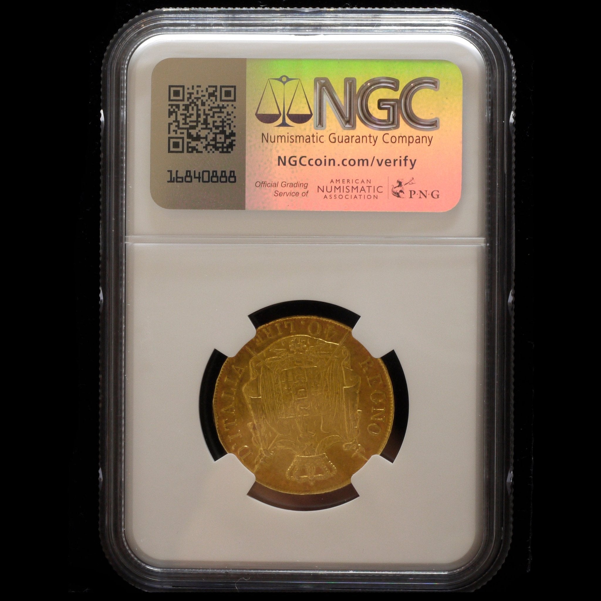 イタリア 40リレ金貨 1808年 ナポレオン1世 ミラノ鋳 NGC AU Details Cleaned - NJ BUYER'S MARKETPLACE