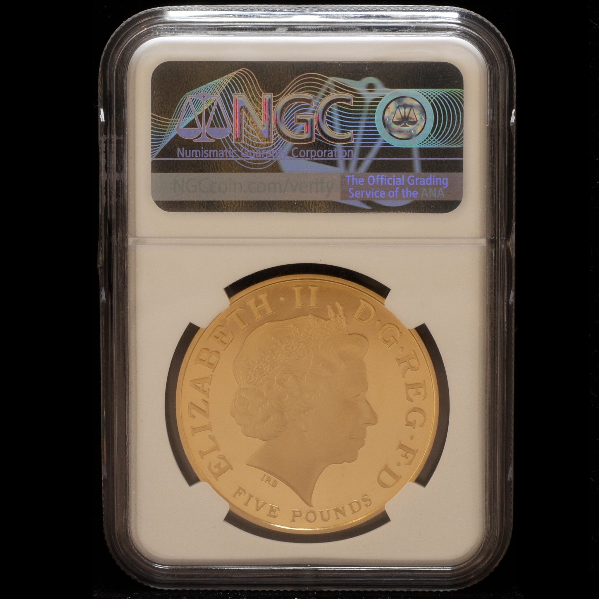 イギリス 5ポンド金貨 2008年 エリザベス1世即位450周年 PF69 ULTRA CAMEO - NJ BUYER'S MARKETPLACE