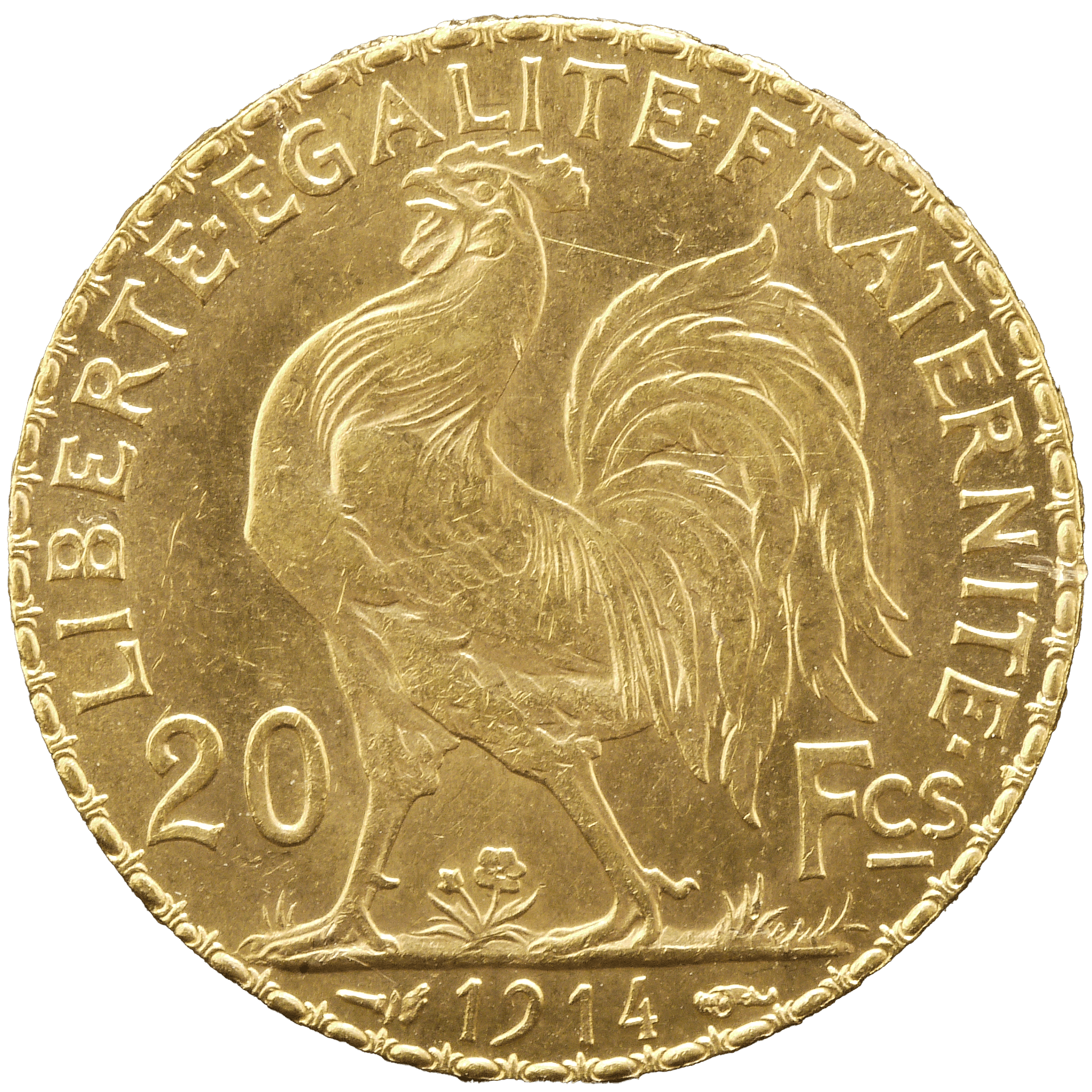 フランス 20フラン金貨 1914年 マリアンヌ パリ鋳 - NJ BUYER'S MARKETPLACE