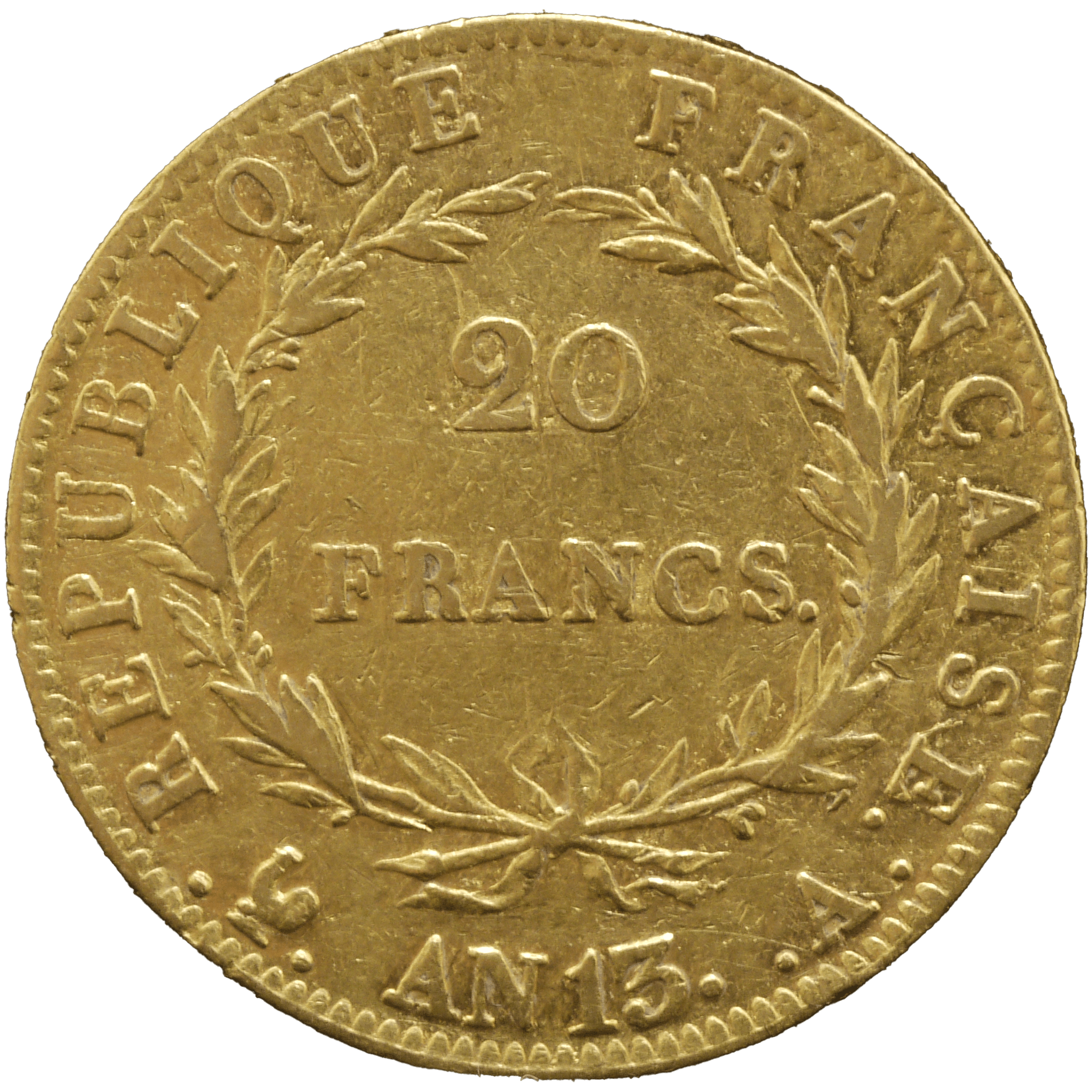 フランス 20フラン金貨 1804年 ナポレオン1世 パリ鋳 - NJ BUYER'S MARKETPLACE
