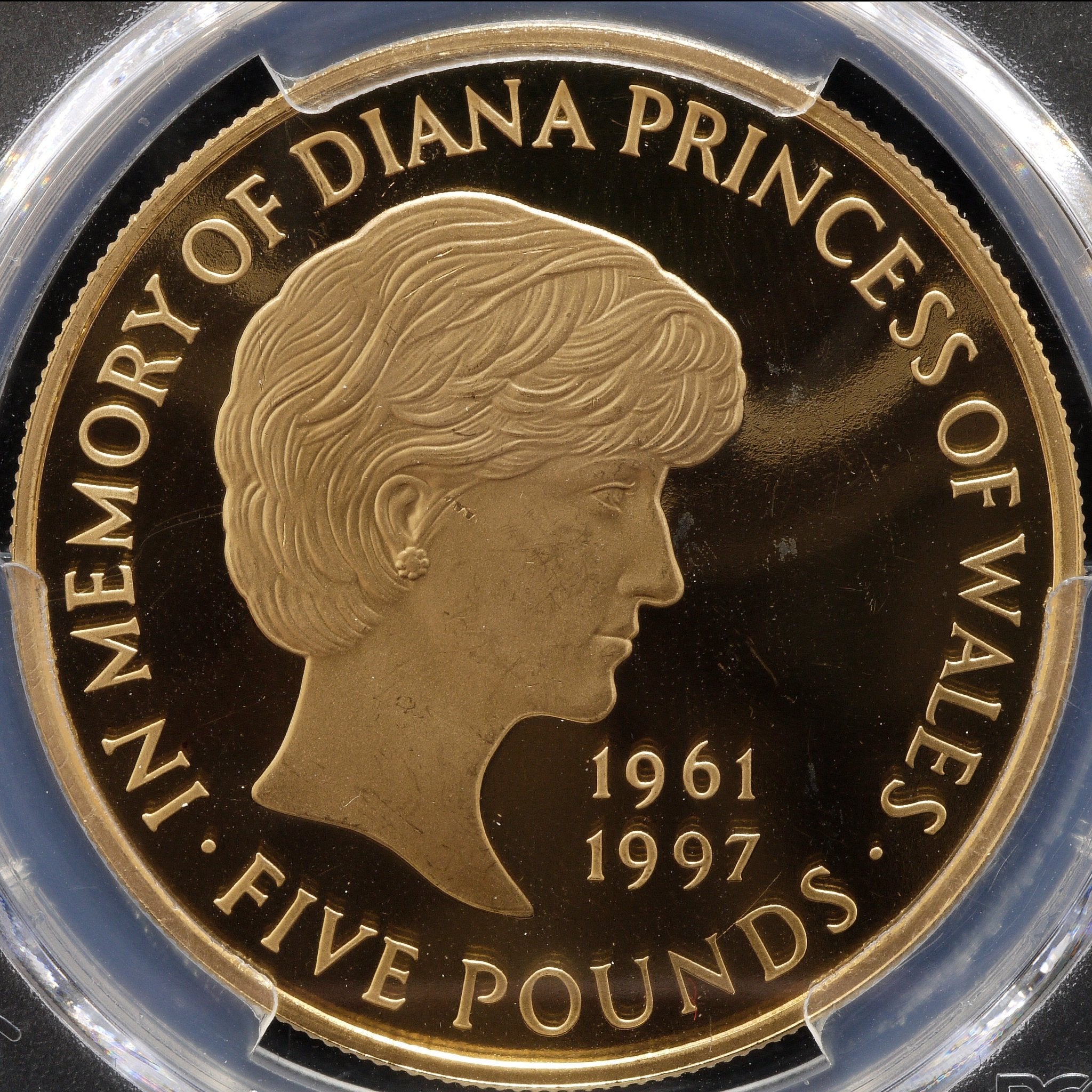 イギリス 5ポンド金貨 1999年 ダイアナ追悼 ロンドン鋳 PCGS PR64DCAM - NJ BUYER'S MARKETPLACE