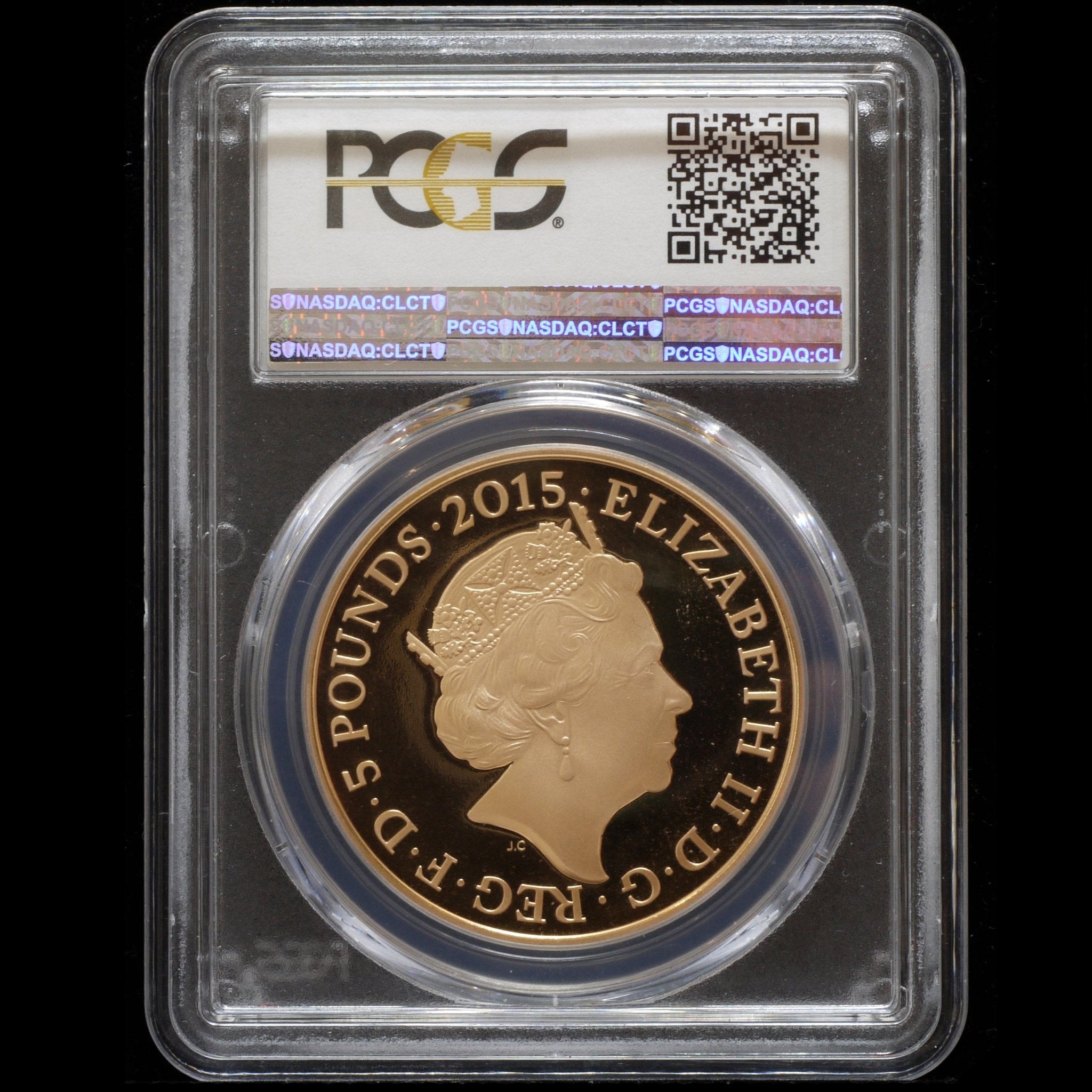 イギリス 5ポンド金貨 2015年 ワーテルローの戦い200周年 ロンドン鋳 PCGS PR69DCAM - NJ BUYER'S MARKETPLACE
